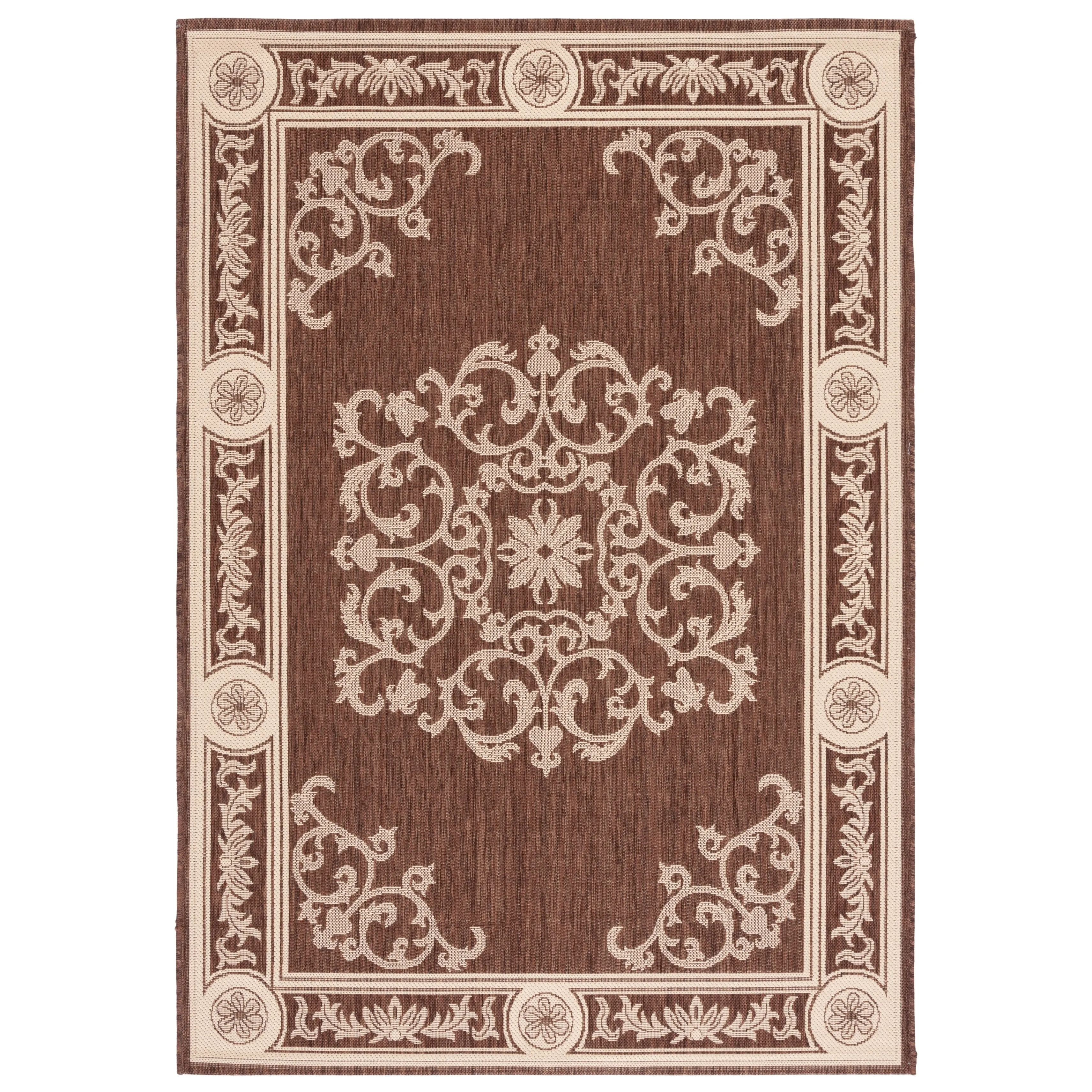 SAFAVIEH Courtyard Lineke Indoor/ Outdoor Waterproof Patio Backyard Rug