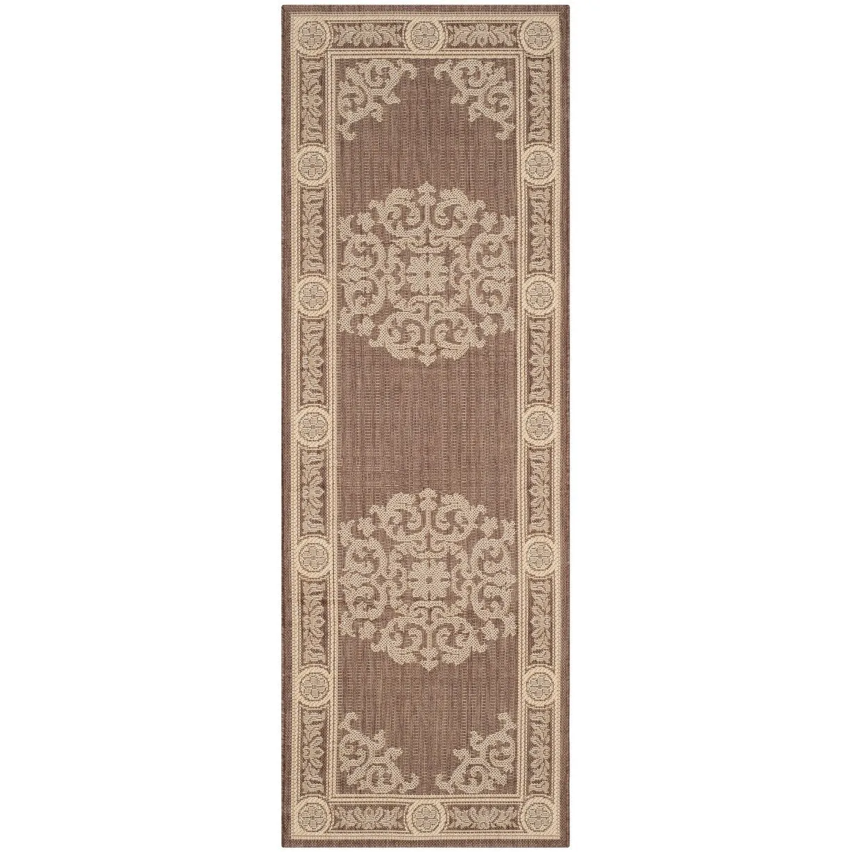SAFAVIEH Courtyard Lineke Indoor/ Outdoor Waterproof Patio Backyard Rug