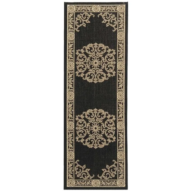 SAFAVIEH Courtyard Lineke Indoor/ Outdoor Waterproof Patio Backyard Rug