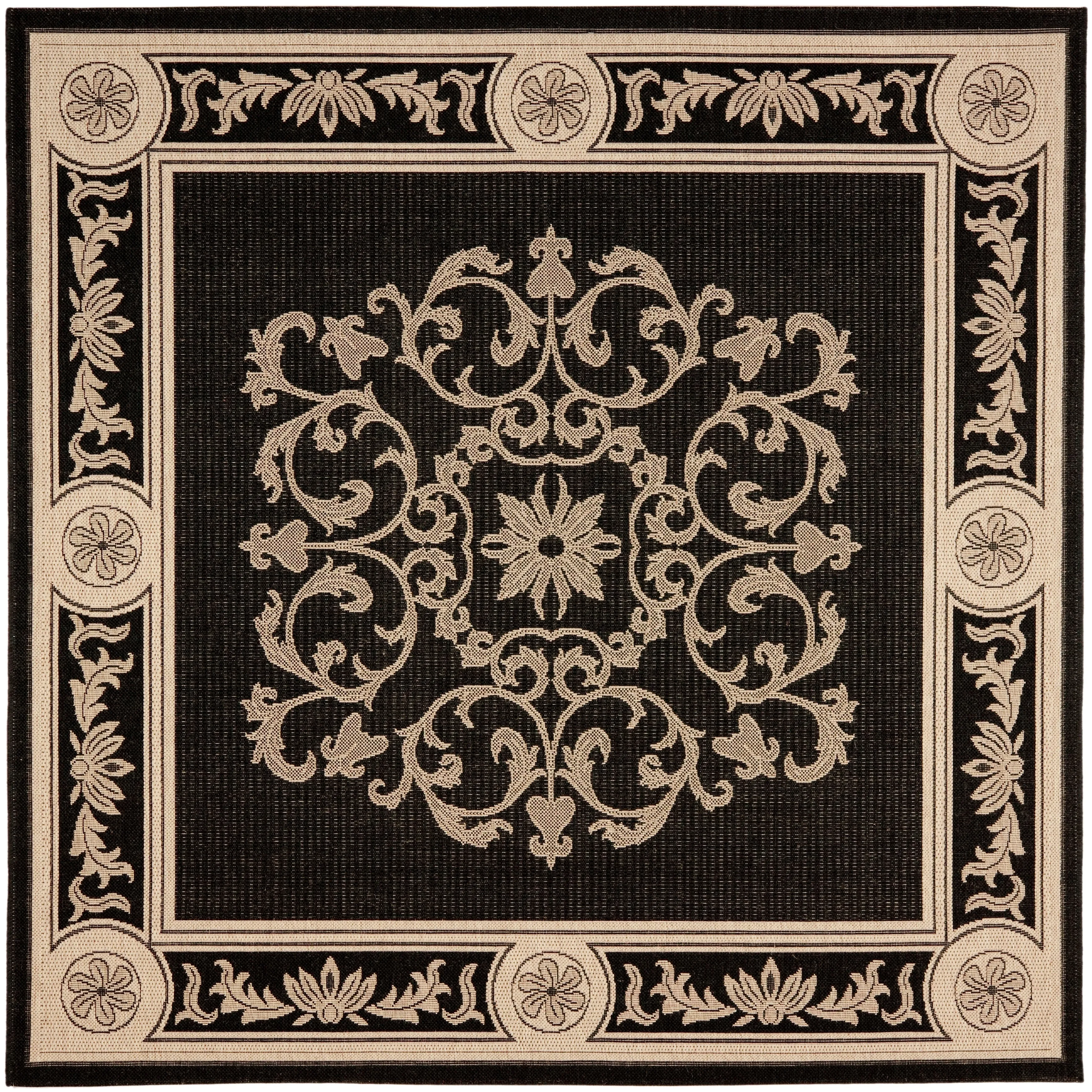 SAFAVIEH Courtyard Lineke Indoor/ Outdoor Waterproof Patio Backyard Rug
