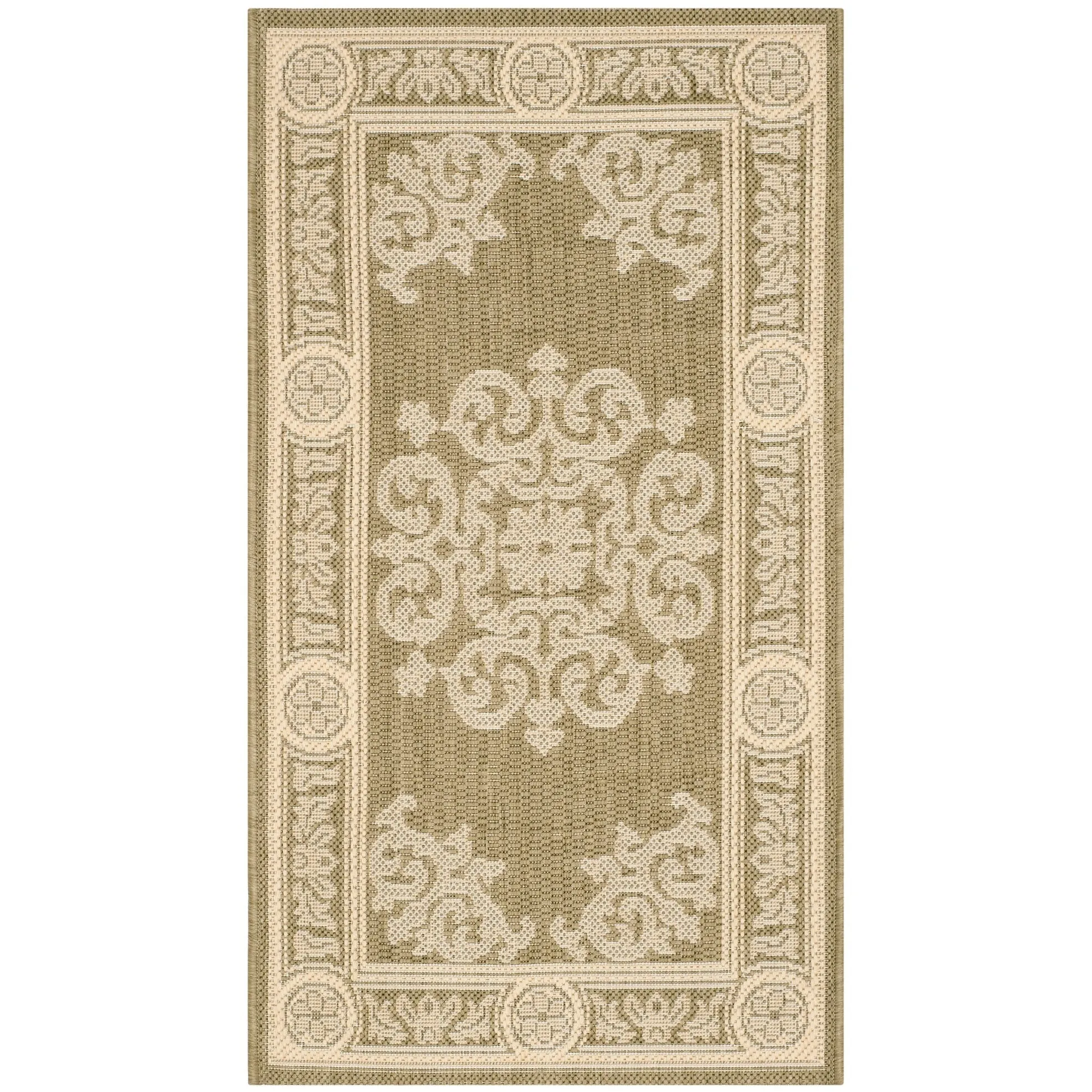SAFAVIEH Courtyard Lineke Indoor/ Outdoor Waterproof Patio Backyard Rug