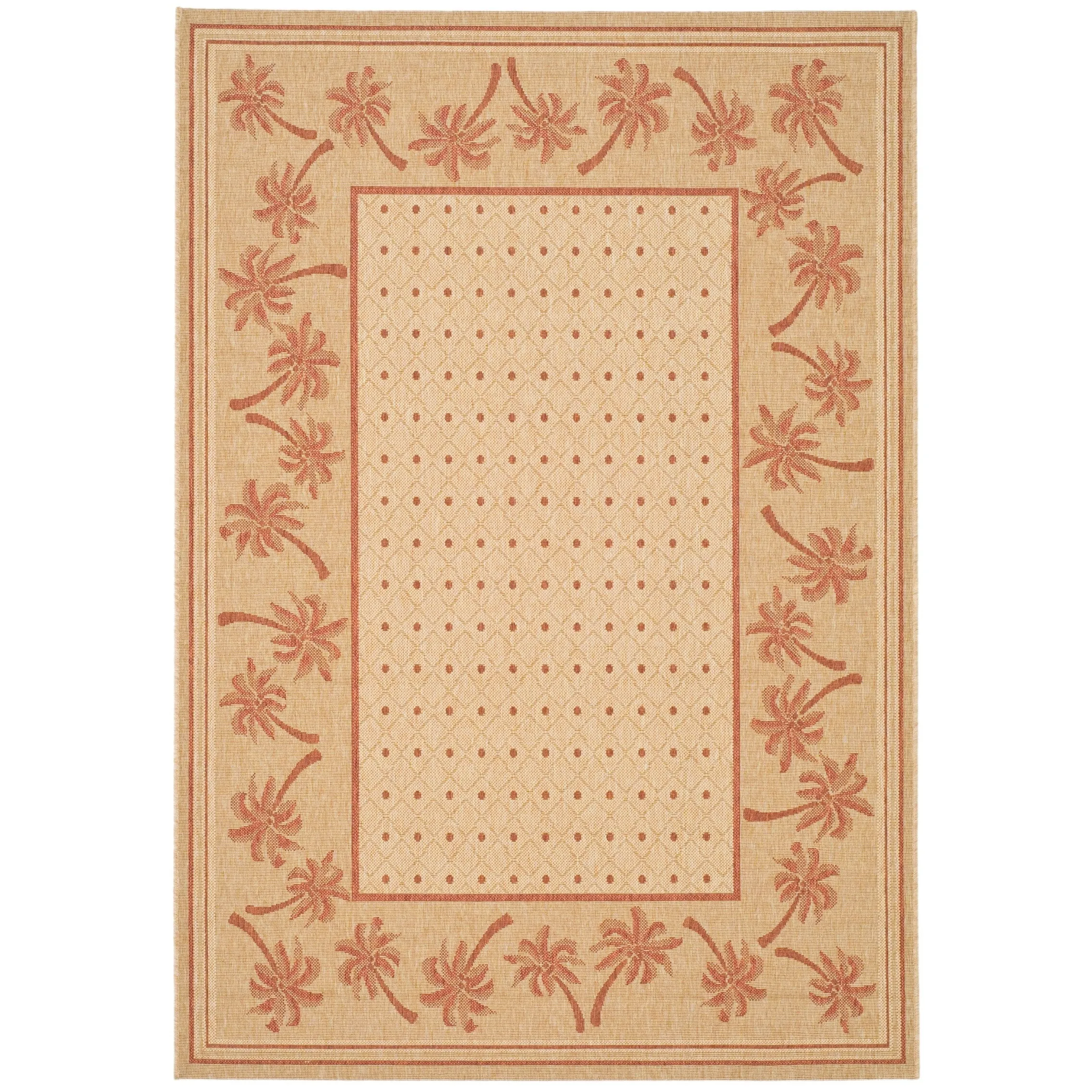 SAFAVIEH Courtyard Merilin Indoor/ Outdoor Geometric Area Rug