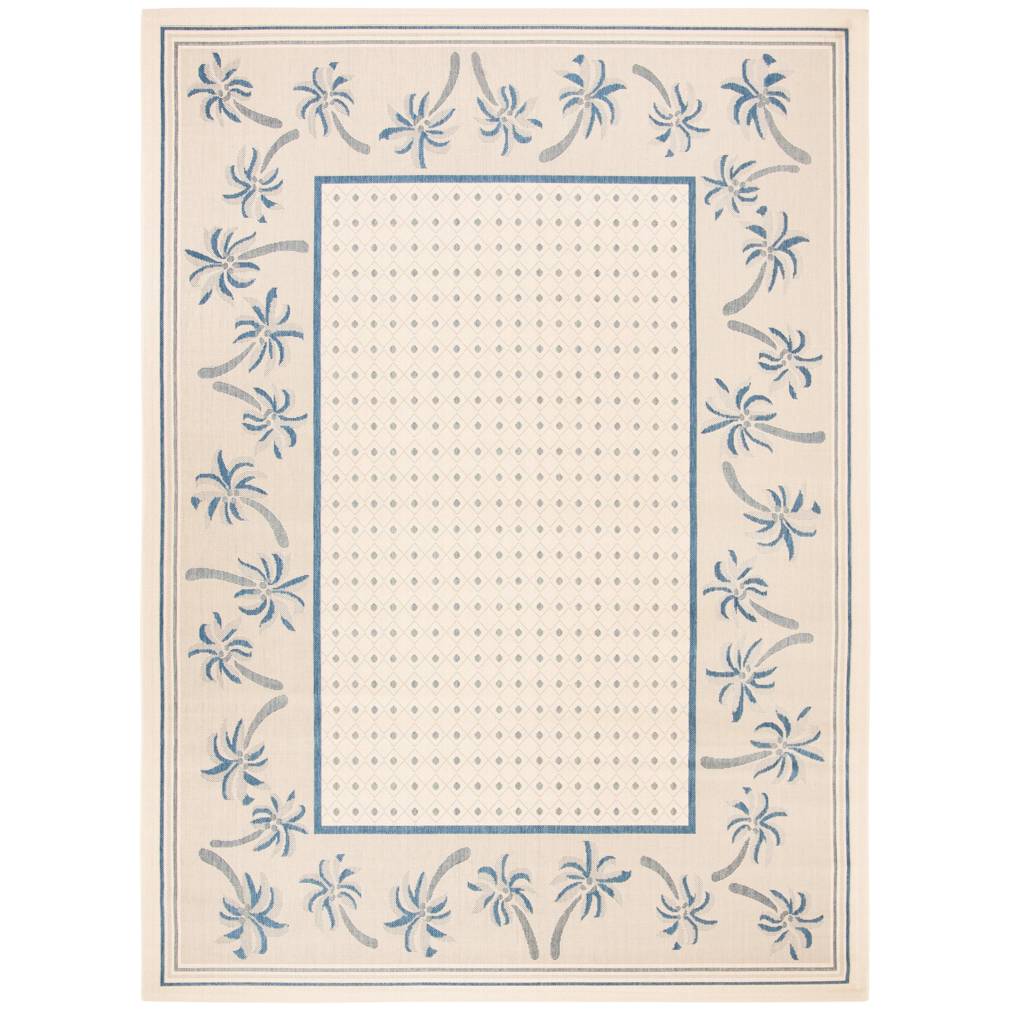 SAFAVIEH Courtyard Merilin Indoor/ Outdoor Geometric Area Rug