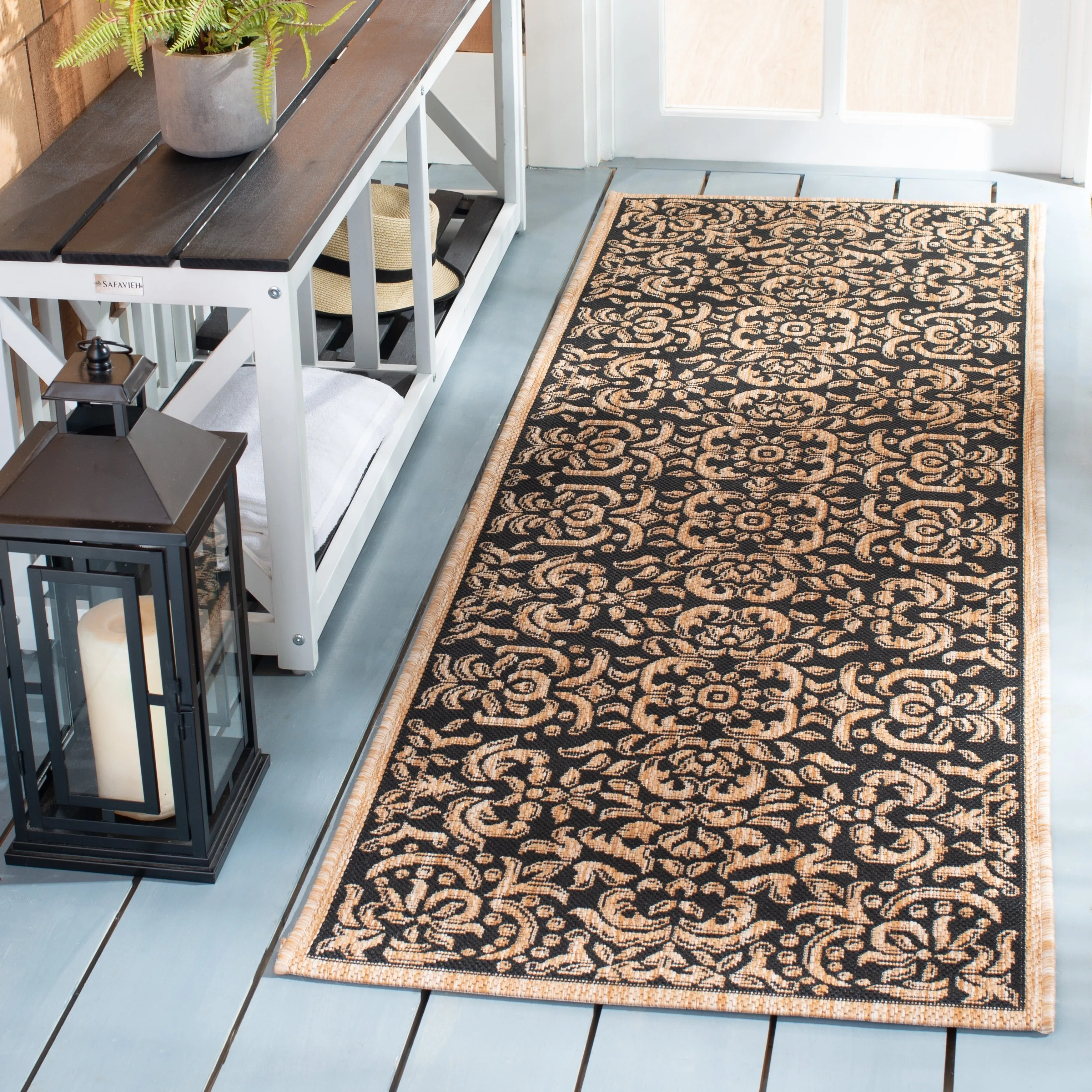 SAFAVIEH Courtyard Mitzi Indoor/ Outdoor Waterproof Patio Backyard Rug