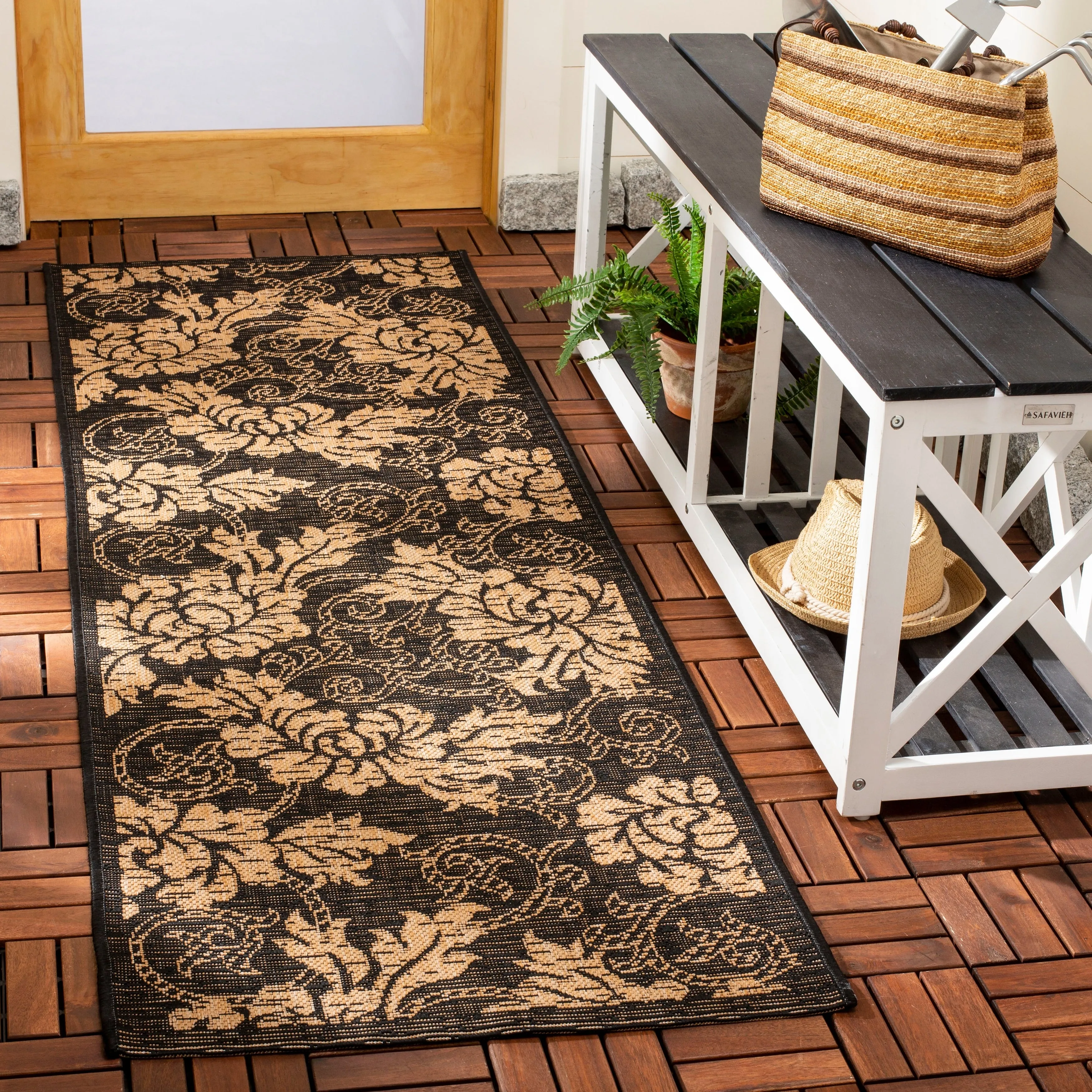 SAFAVIEH Courtyard Monna Indoor/ Outdoor Waterproof Patio Backyard Rug