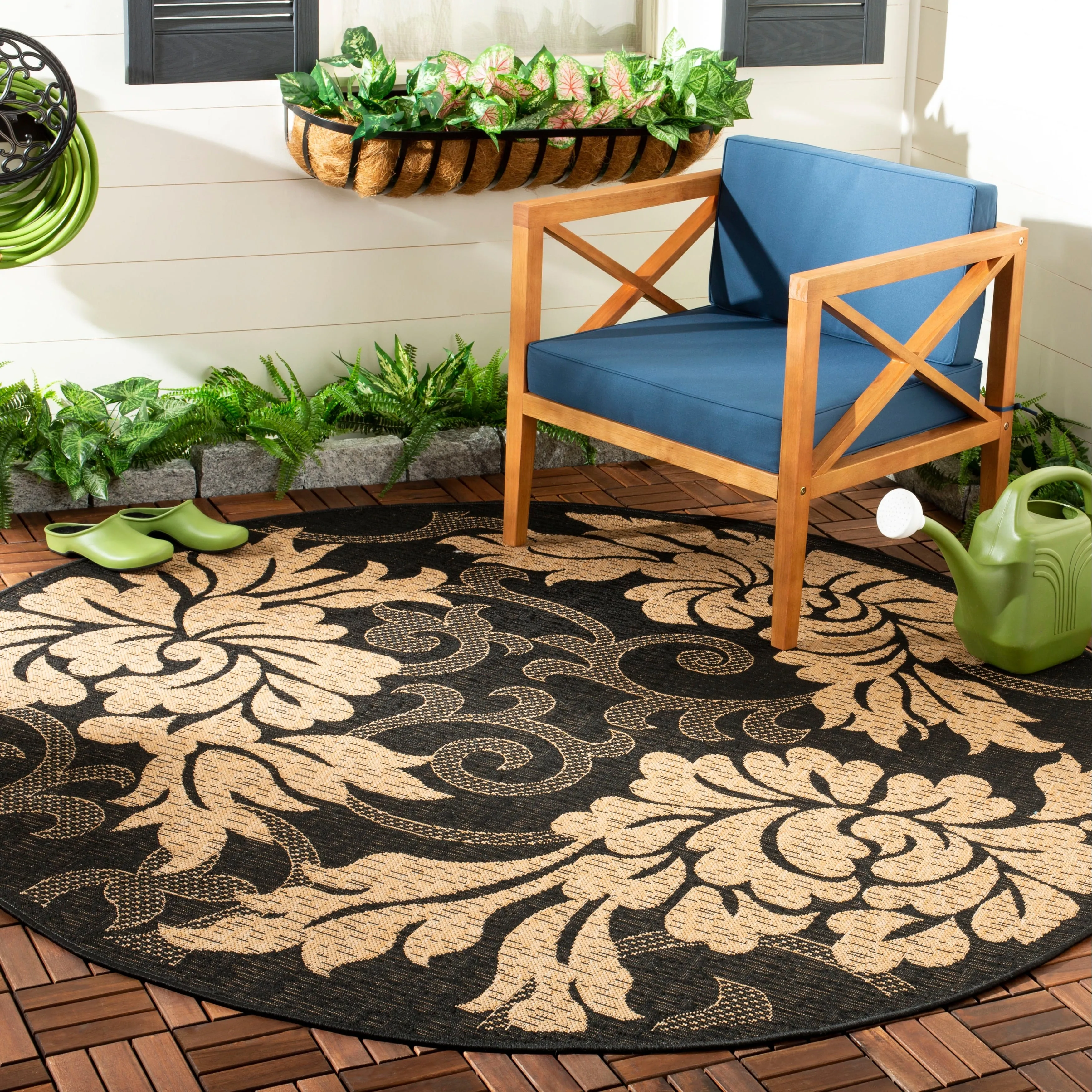 SAFAVIEH Courtyard Monna Indoor/ Outdoor Waterproof Patio Backyard Rug
