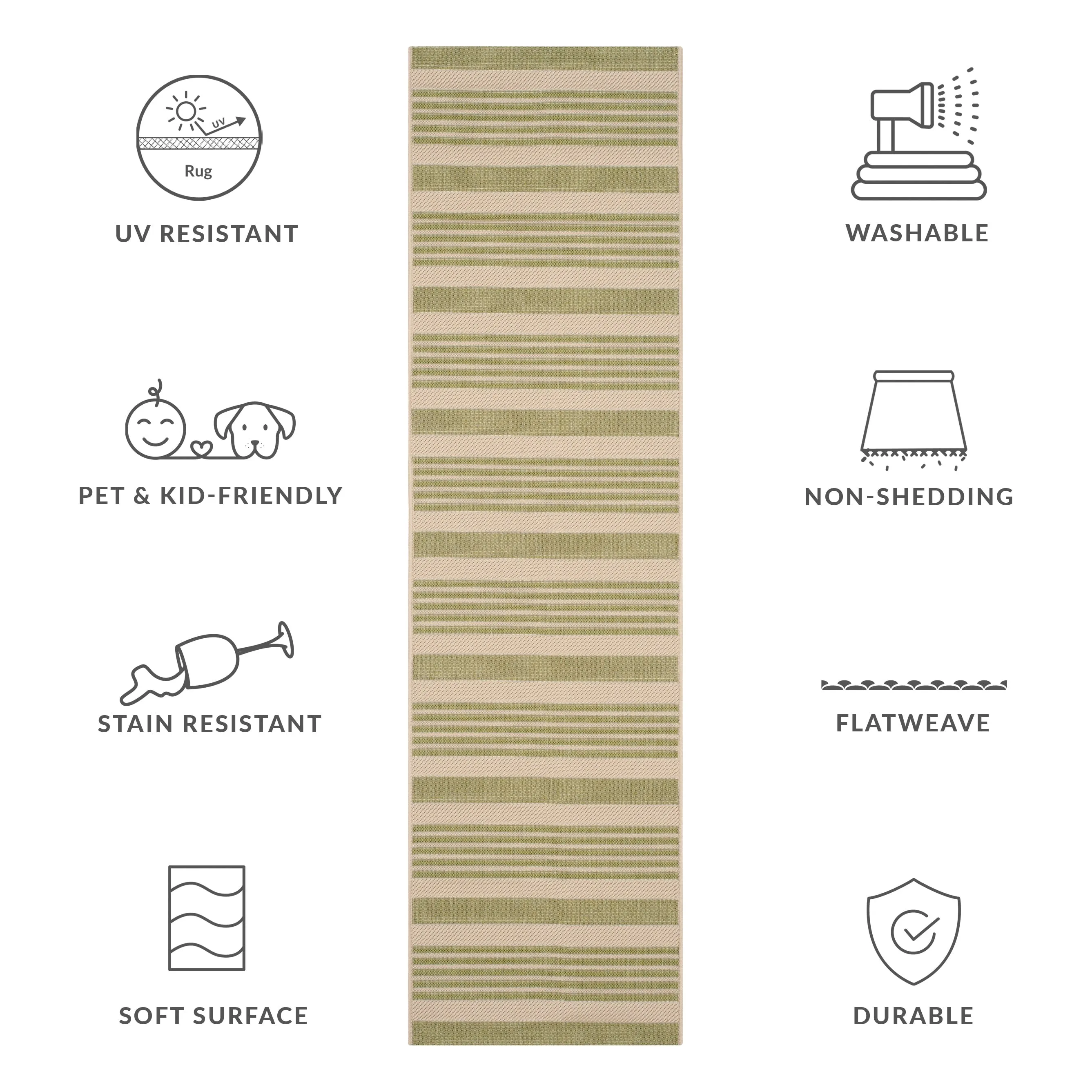 SAFAVIEH Courtyard Orsi Indoor/ Outdoor Waterproof Area Rug