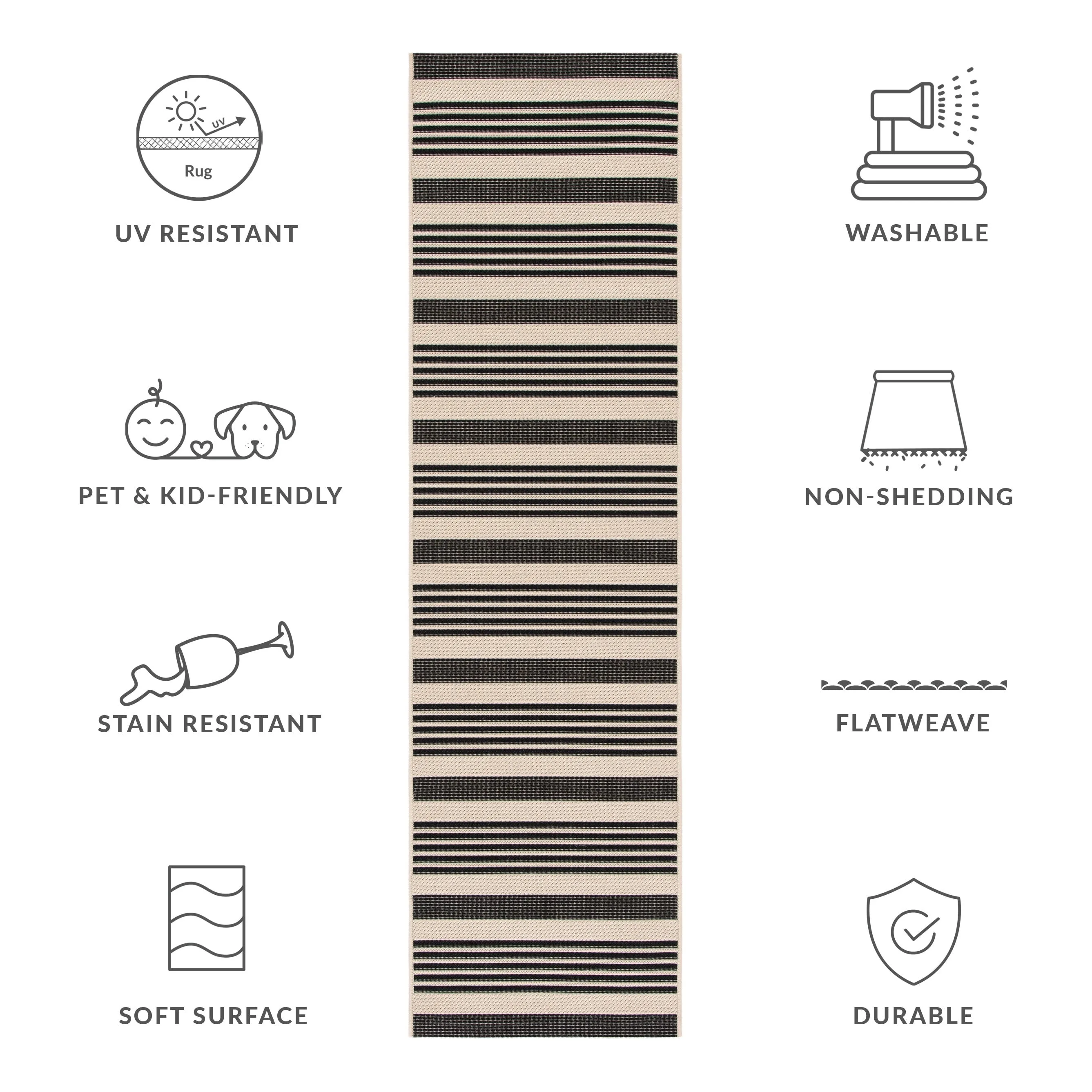 SAFAVIEH Courtyard Orsi Indoor/ Outdoor Waterproof Area Rug