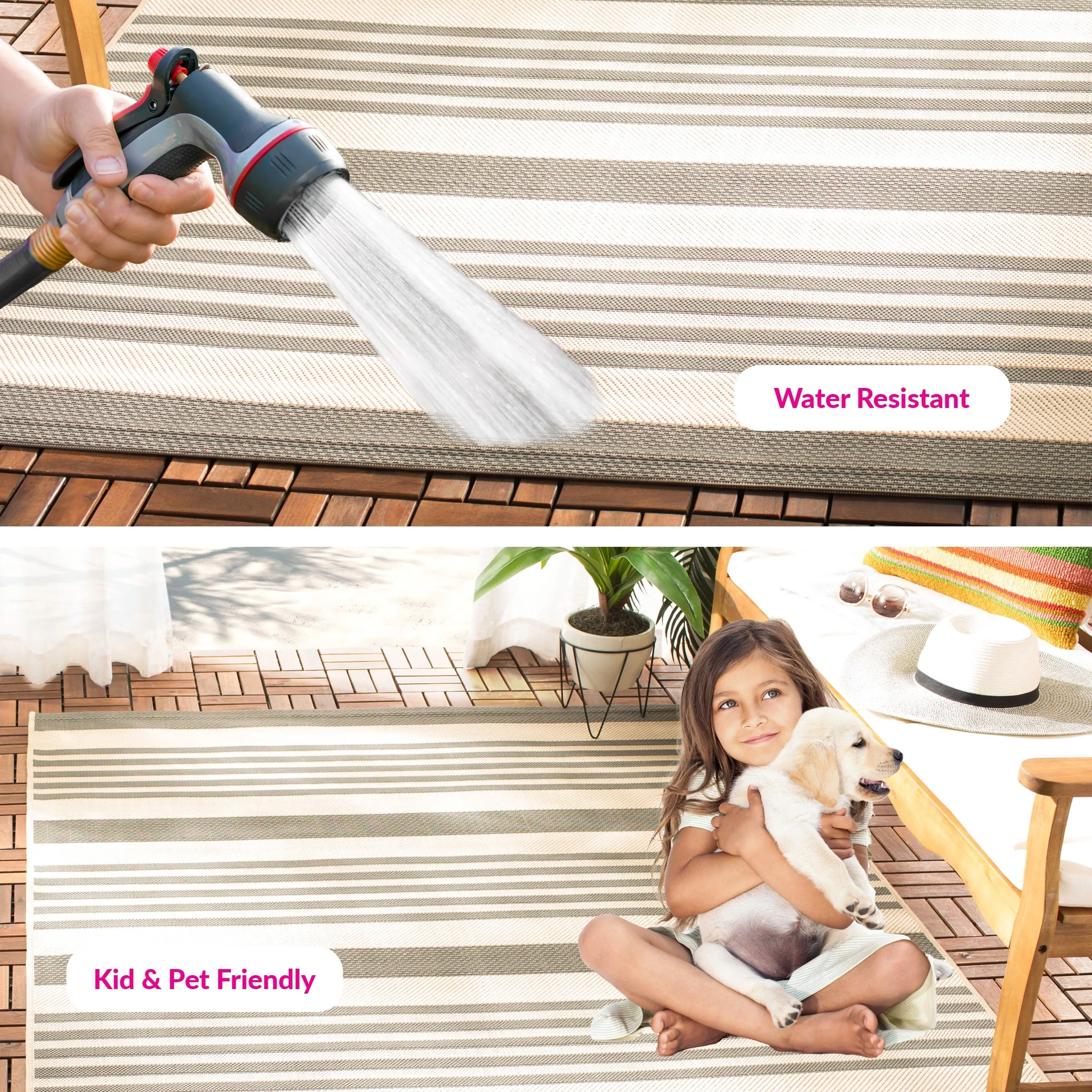 SAFAVIEH Courtyard Orsi Indoor/ Outdoor Waterproof Area Rug