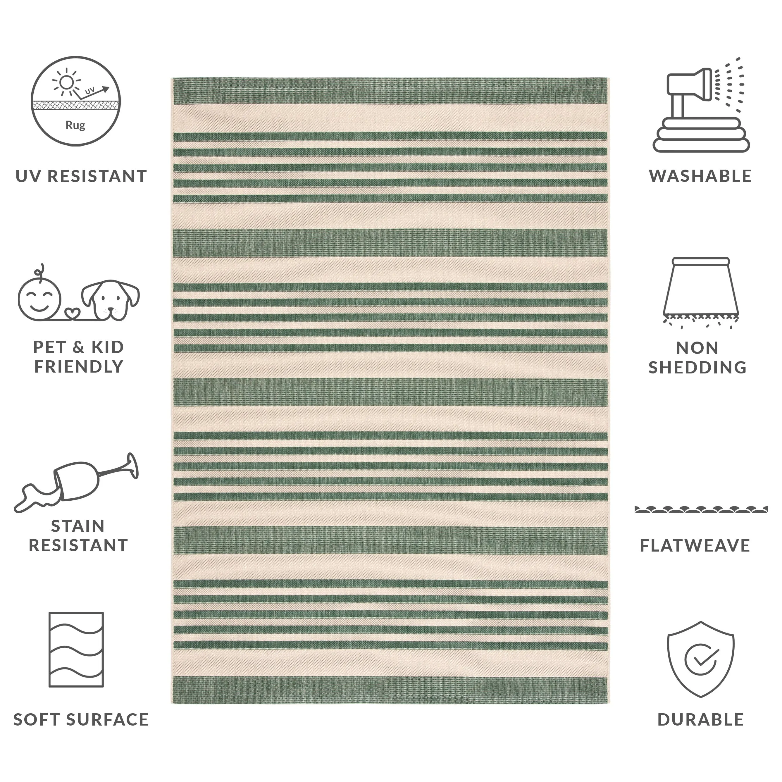 SAFAVIEH Courtyard Orsi Indoor/ Outdoor Waterproof Area Rug