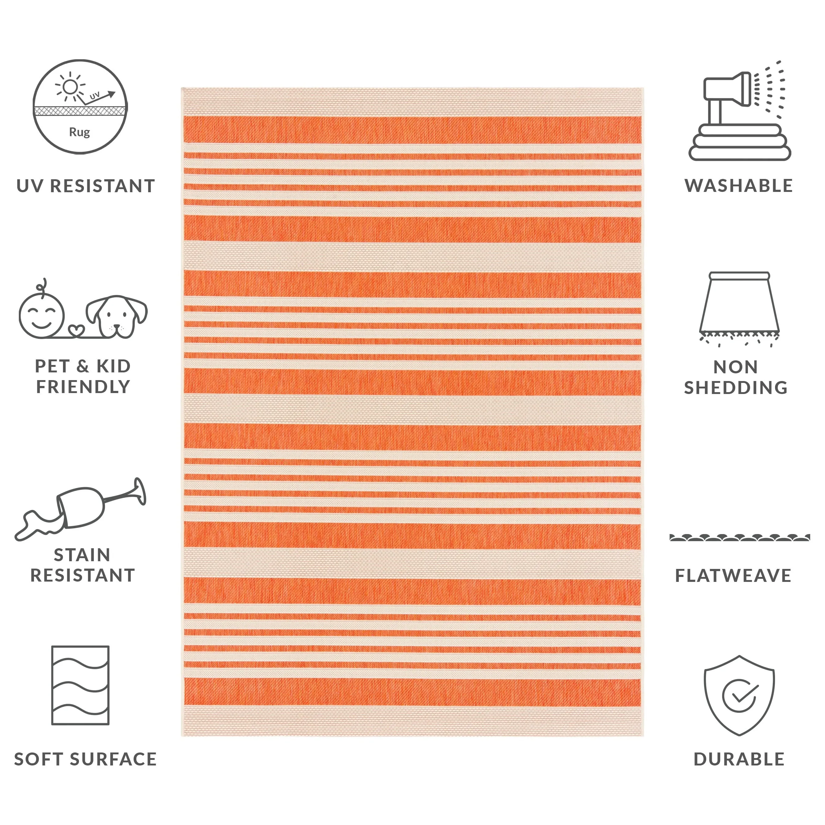 SAFAVIEH Courtyard Orsi Indoor/ Outdoor Waterproof Area Rug