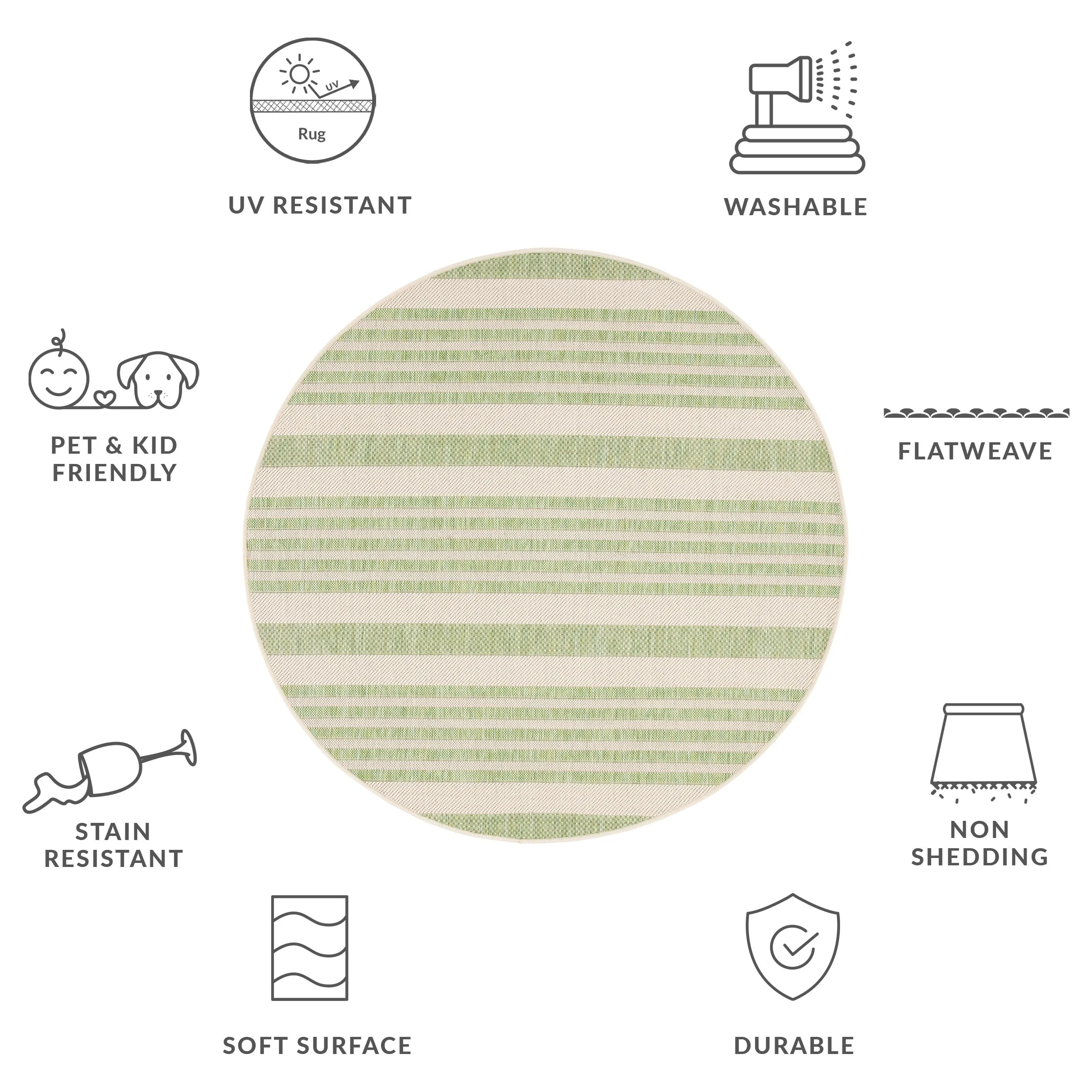 SAFAVIEH Courtyard Orsi Indoor/ Outdoor Waterproof Area Rug