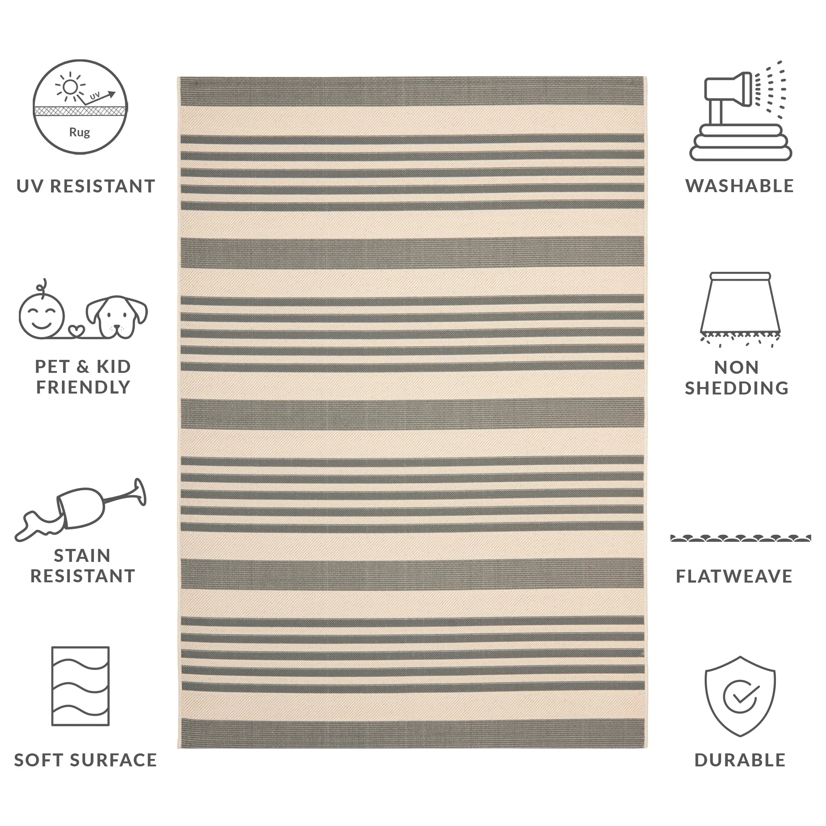 SAFAVIEH Courtyard Orsi Indoor/ Outdoor Waterproof Area Rug