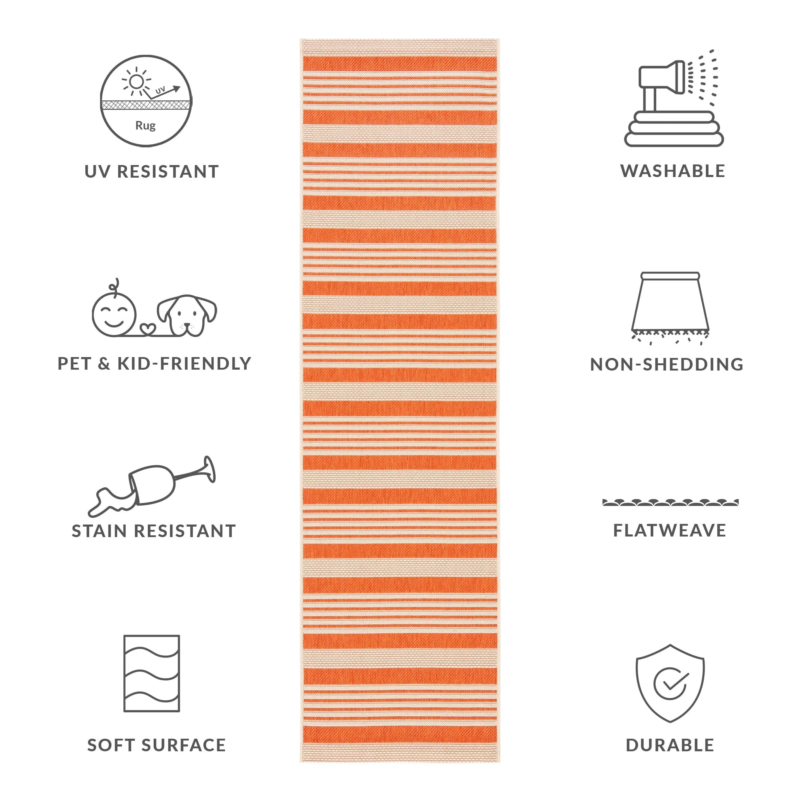 SAFAVIEH Courtyard Orsi Indoor/ Outdoor Waterproof Area Rug
