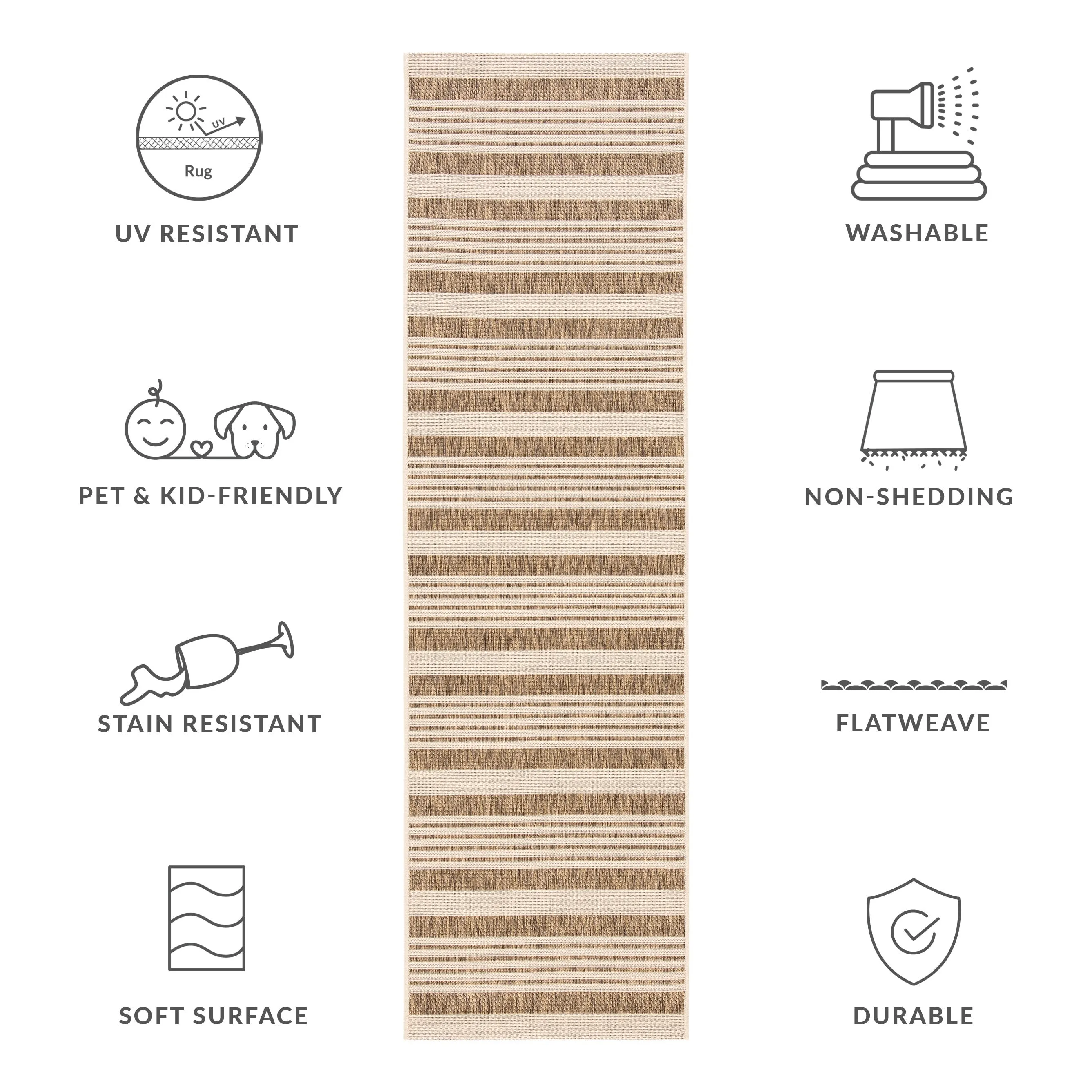 SAFAVIEH Courtyard Orsi Indoor/ Outdoor Waterproof Area Rug