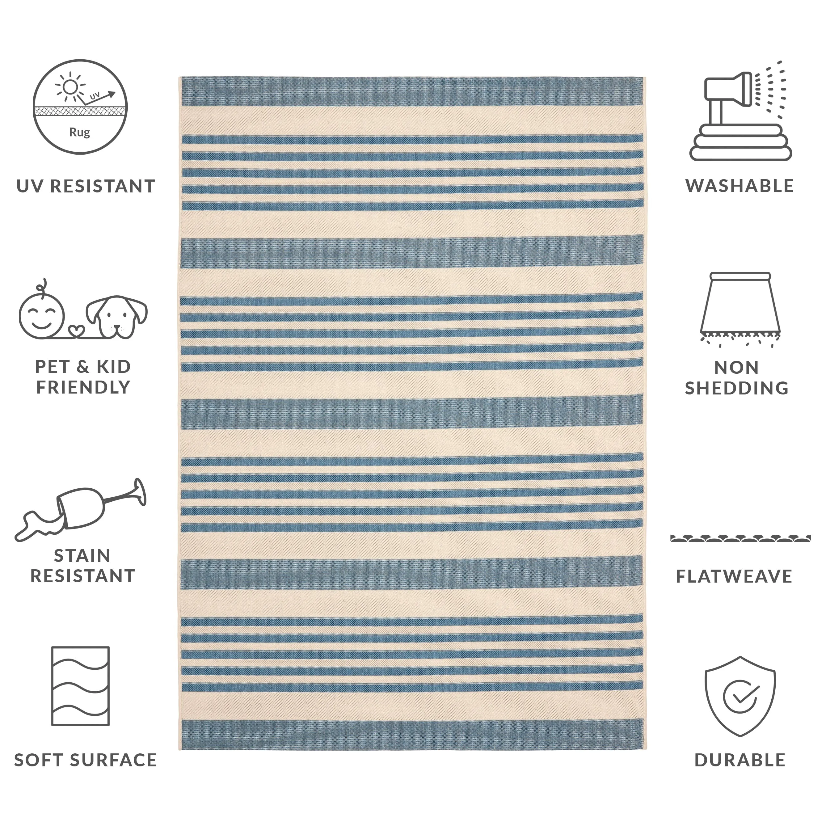 SAFAVIEH Courtyard Orsi Indoor/ Outdoor Waterproof Area Rug