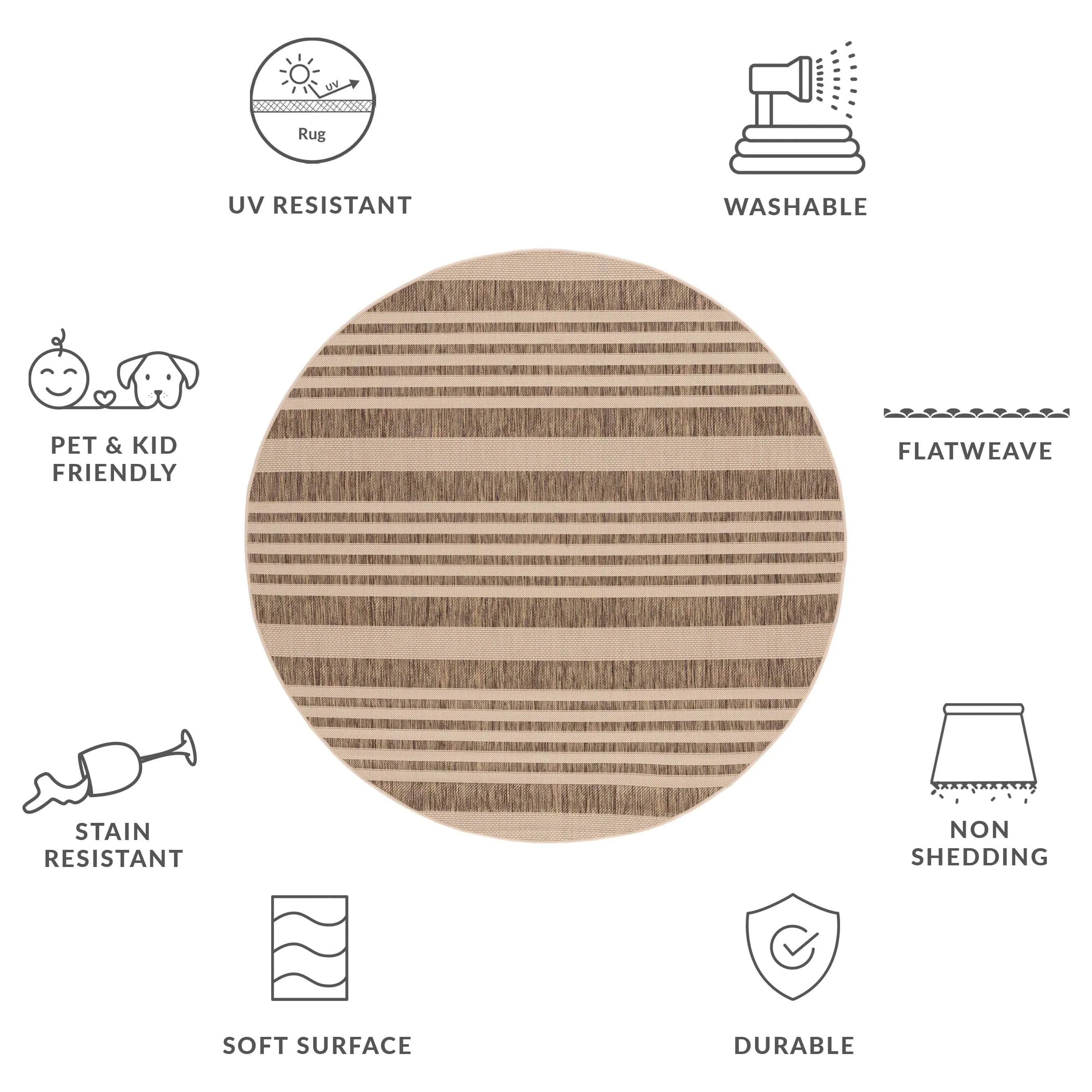 SAFAVIEH Courtyard Orsi Indoor/ Outdoor Waterproof Area Rug