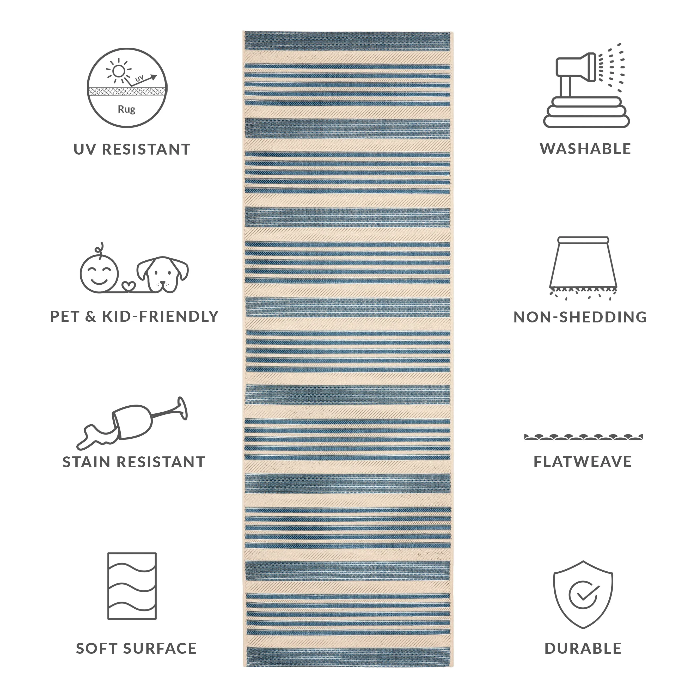 SAFAVIEH Courtyard Orsi Indoor/ Outdoor Waterproof Area Rug