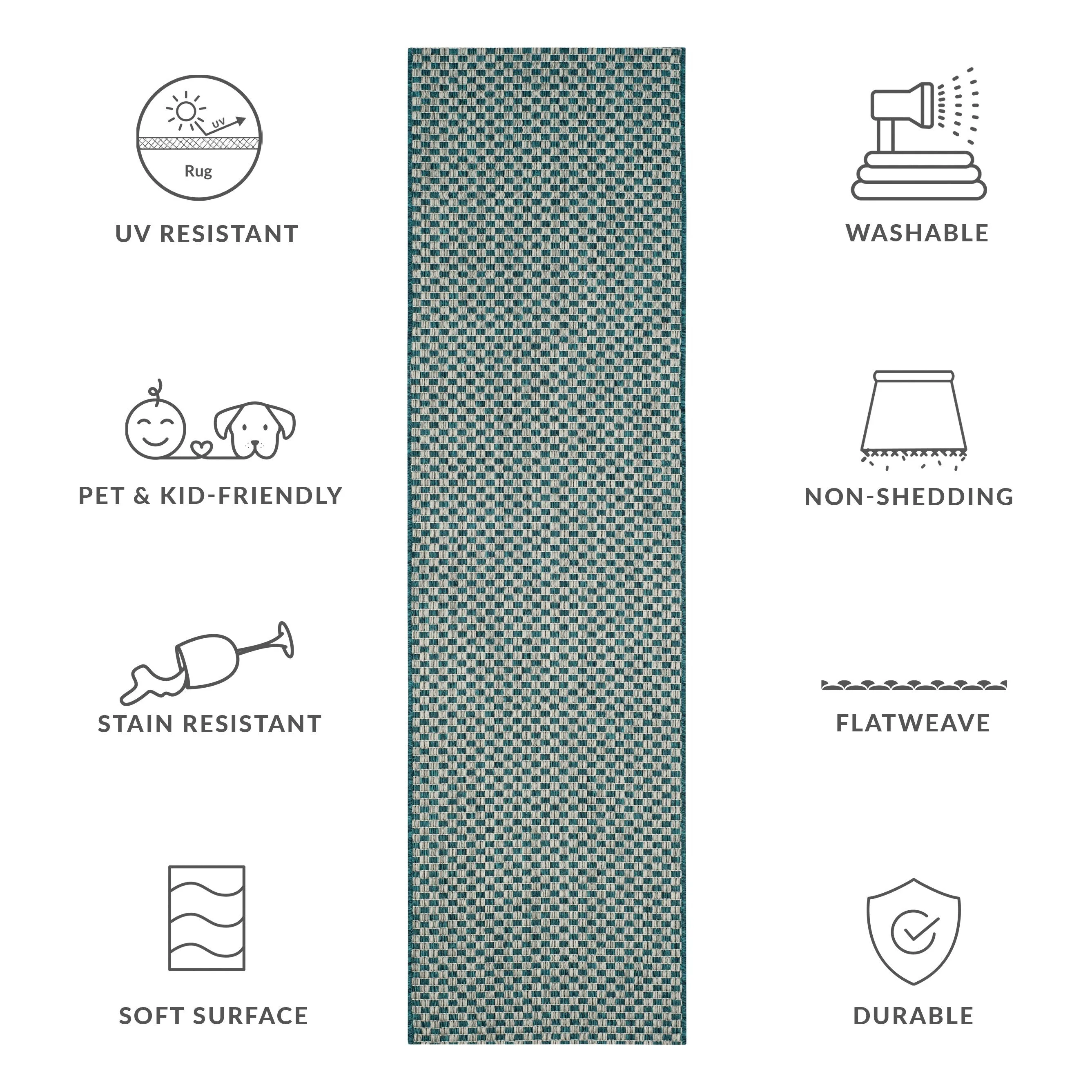 SAFAVIEH Courtyard Ragini Indoor/Outdoor Waterproof Patio Backyard Rug