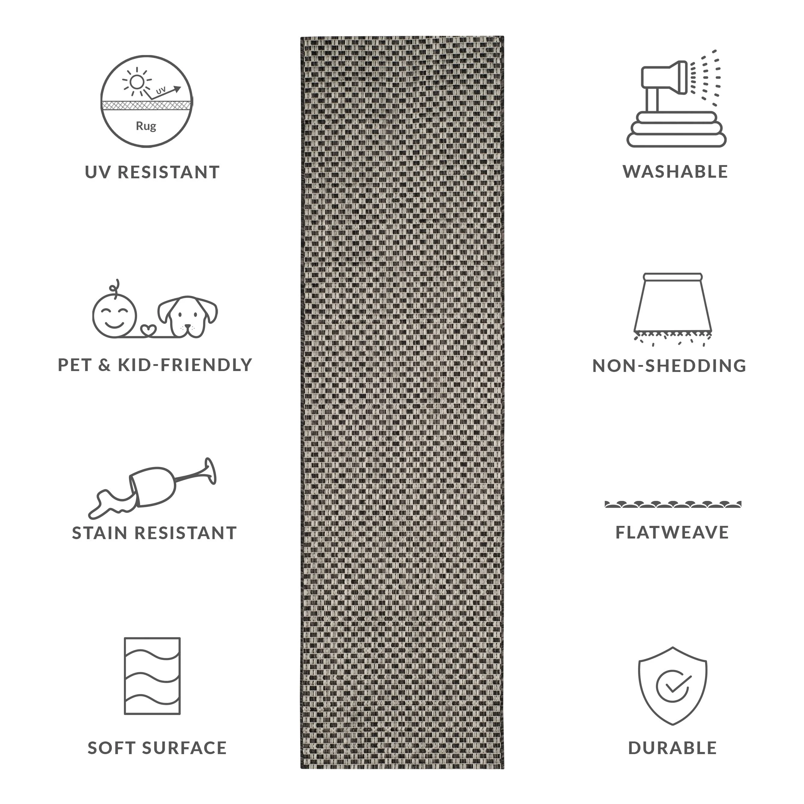 SAFAVIEH Courtyard Ragini Indoor/Outdoor Waterproof Patio Backyard Rug