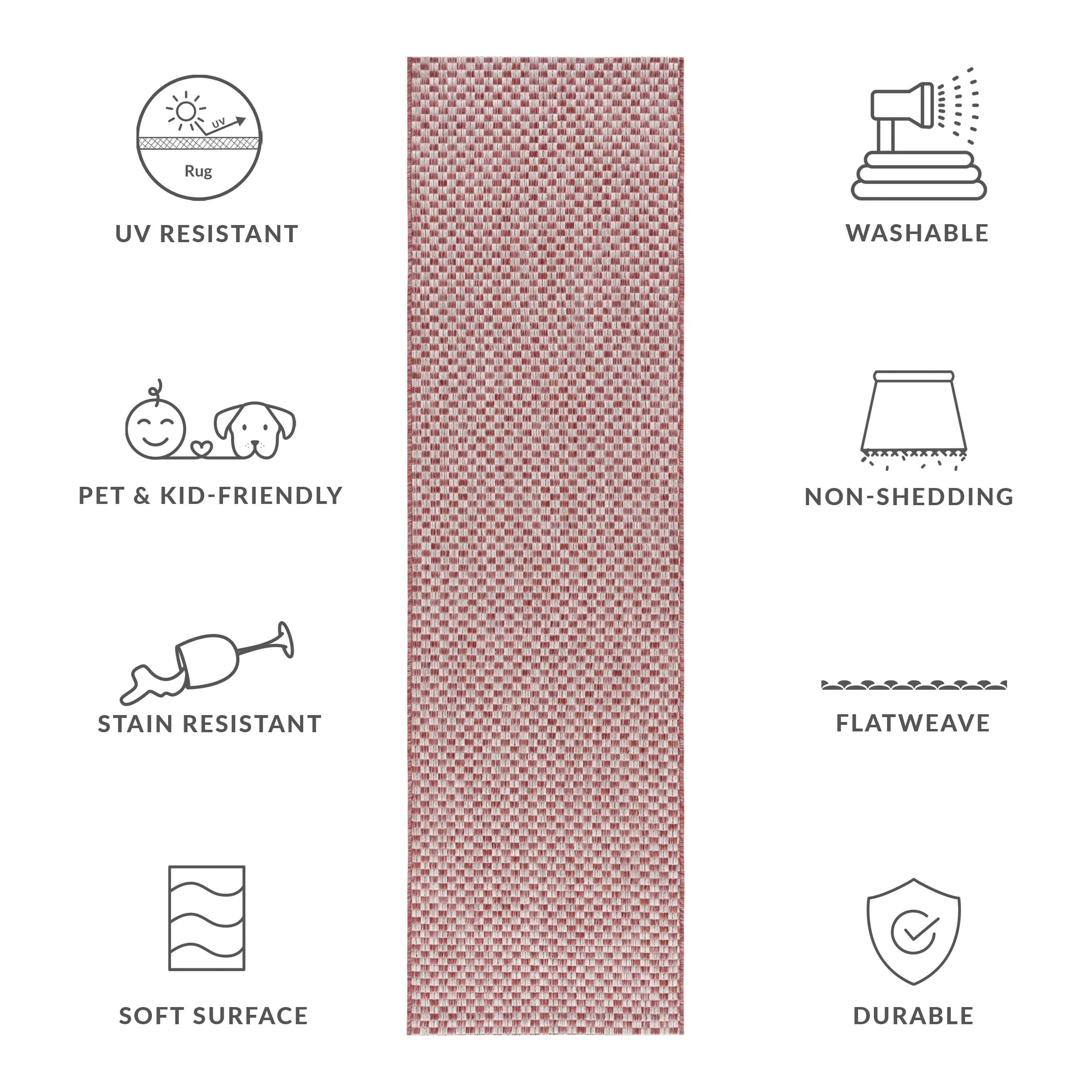 SAFAVIEH Courtyard Ragini Indoor/Outdoor Waterproof Patio Backyard Rug
