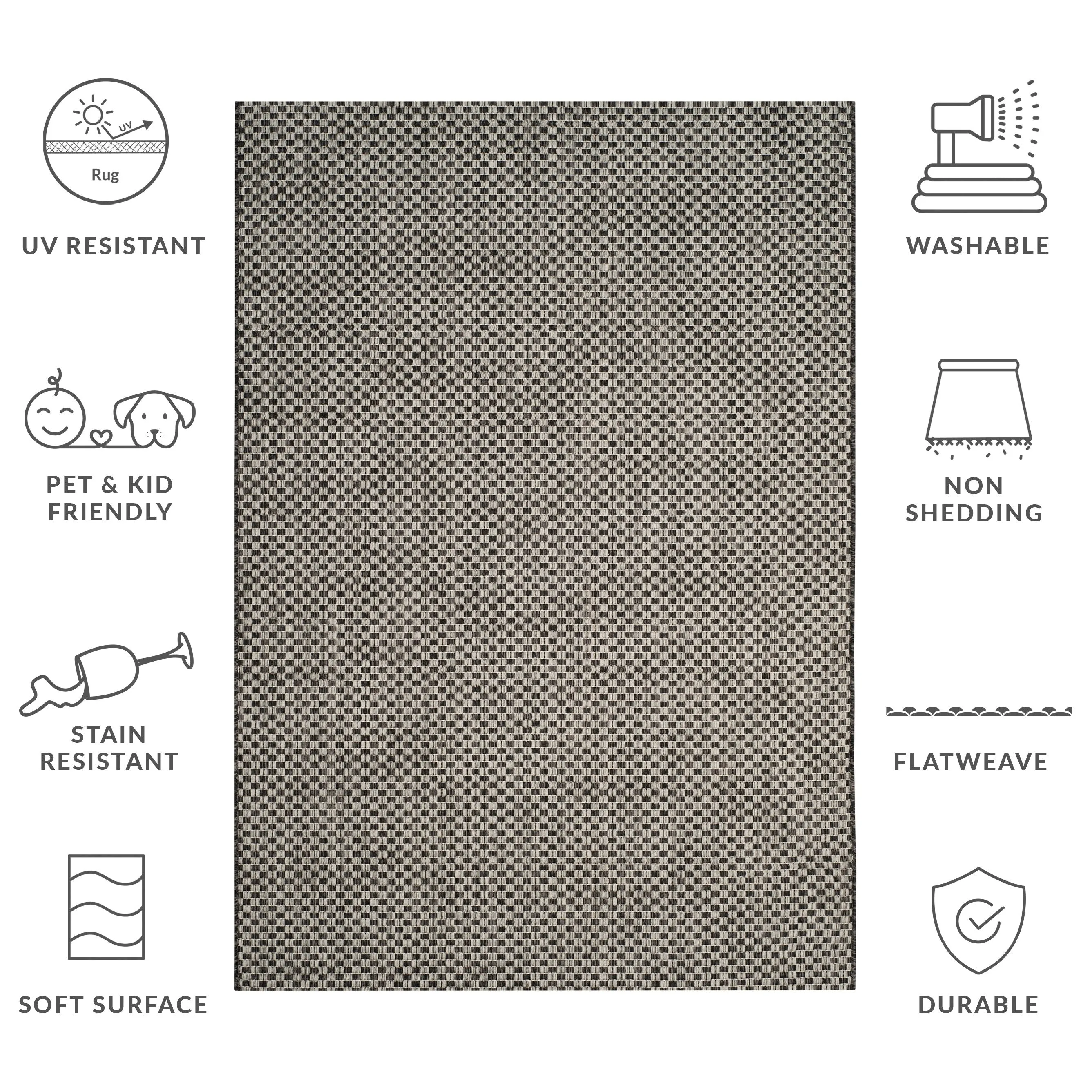 SAFAVIEH Courtyard Ragini Indoor/Outdoor Waterproof Patio Backyard Rug