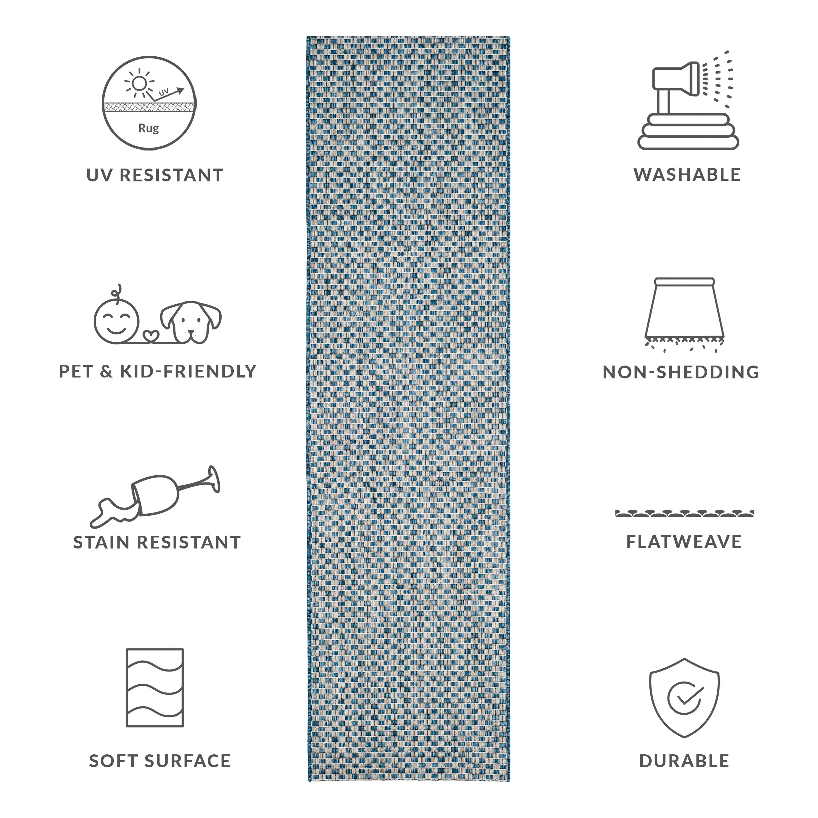 SAFAVIEH Courtyard Ragini Indoor/Outdoor Waterproof Patio Backyard Rug