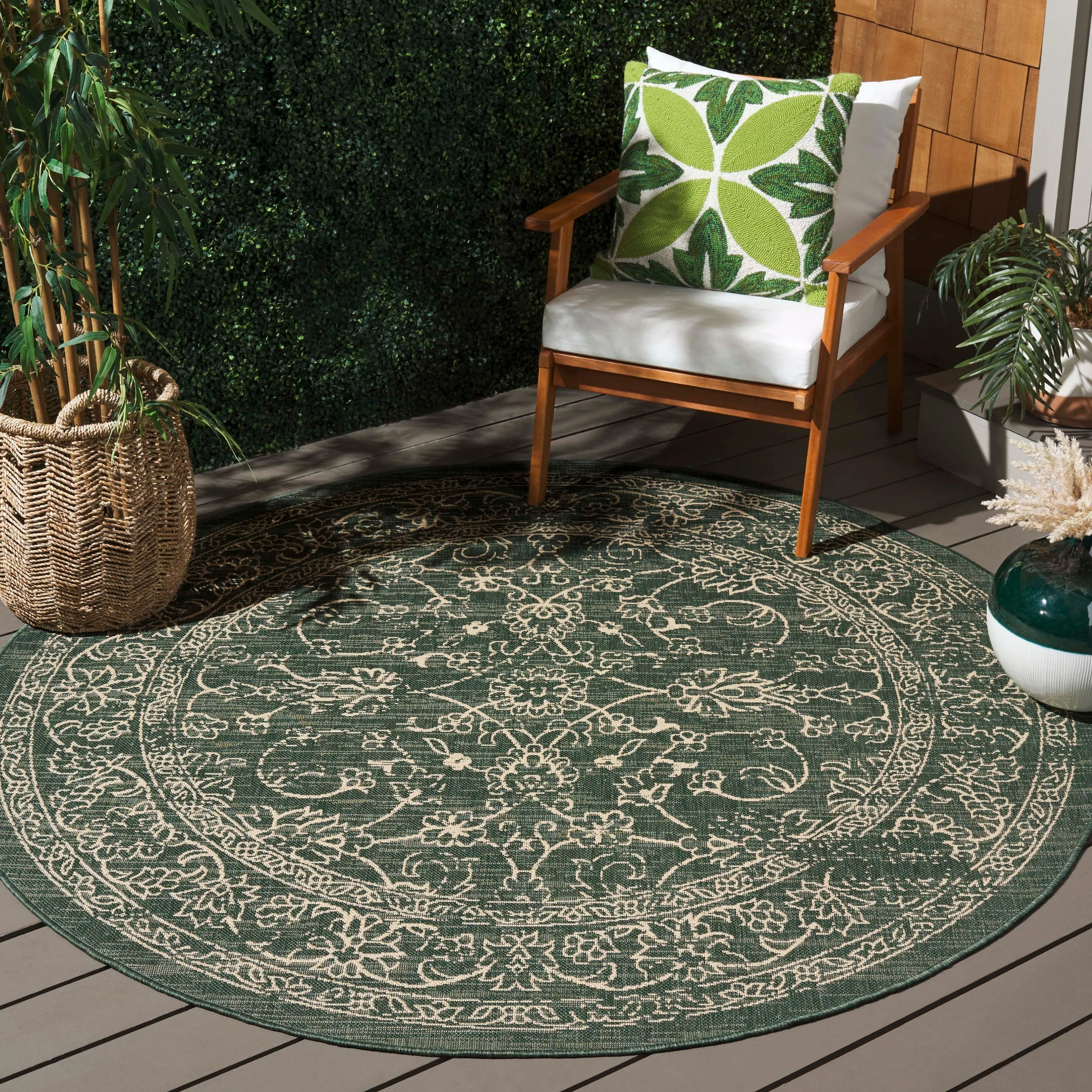 SAFAVIEH Courtyard Samuela Indoor/ Outdoor Waterproof Backyard Patio Rug