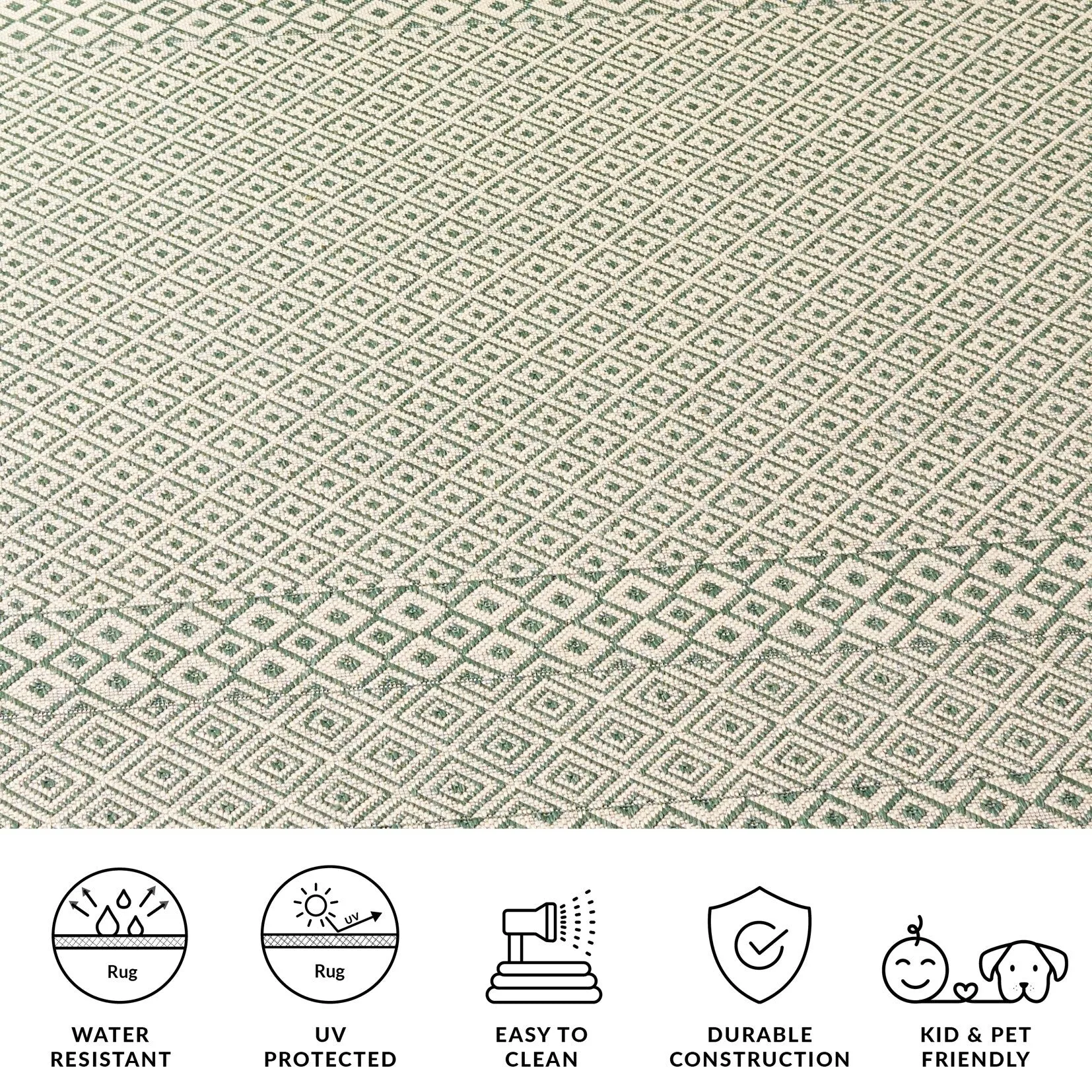 SAFAVIEH Courtyard Shikibu Indoor/ Outdoor Waterproof Patio Backyard Rug