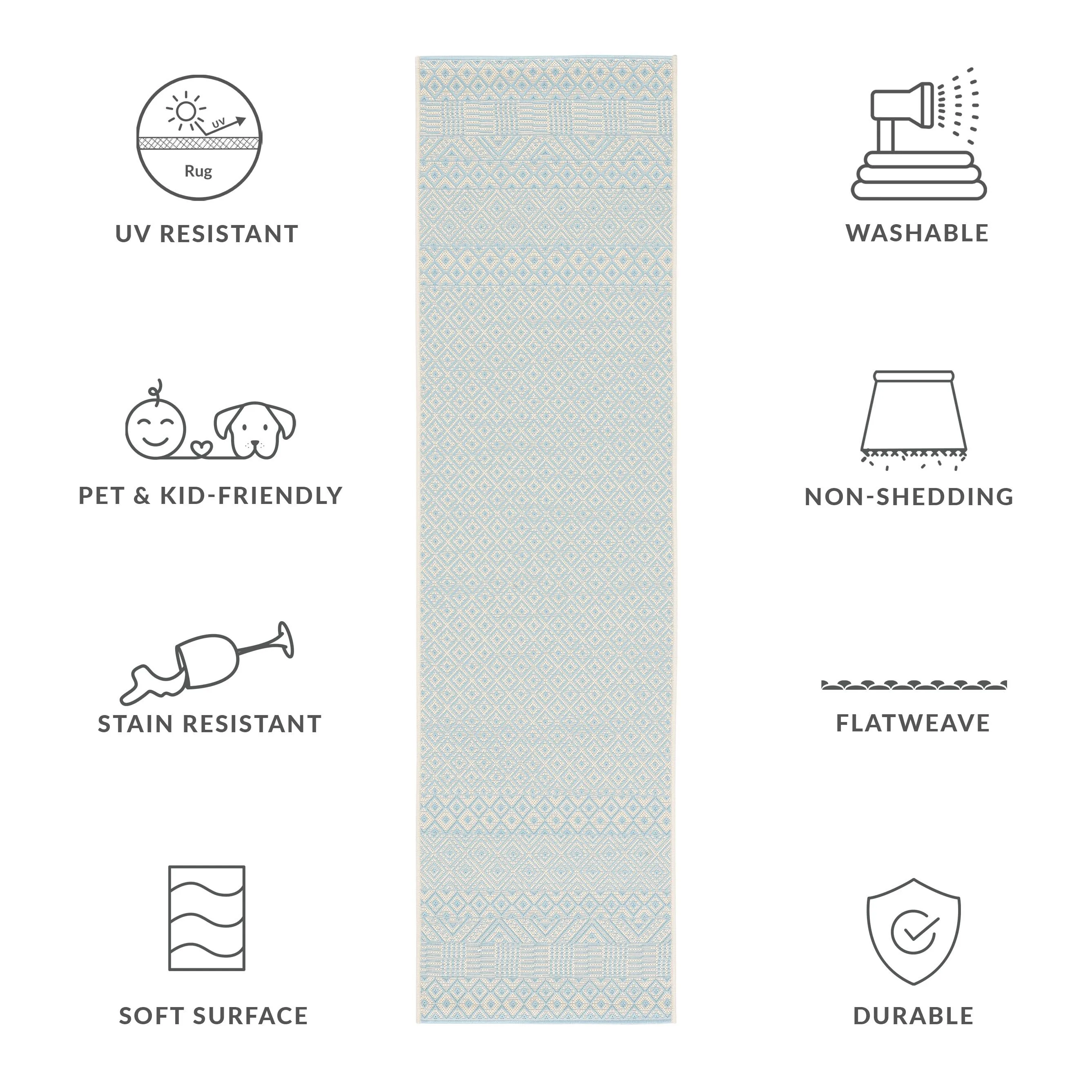 SAFAVIEH Courtyard Shikibu Indoor/ Outdoor Waterproof Patio Backyard Rug