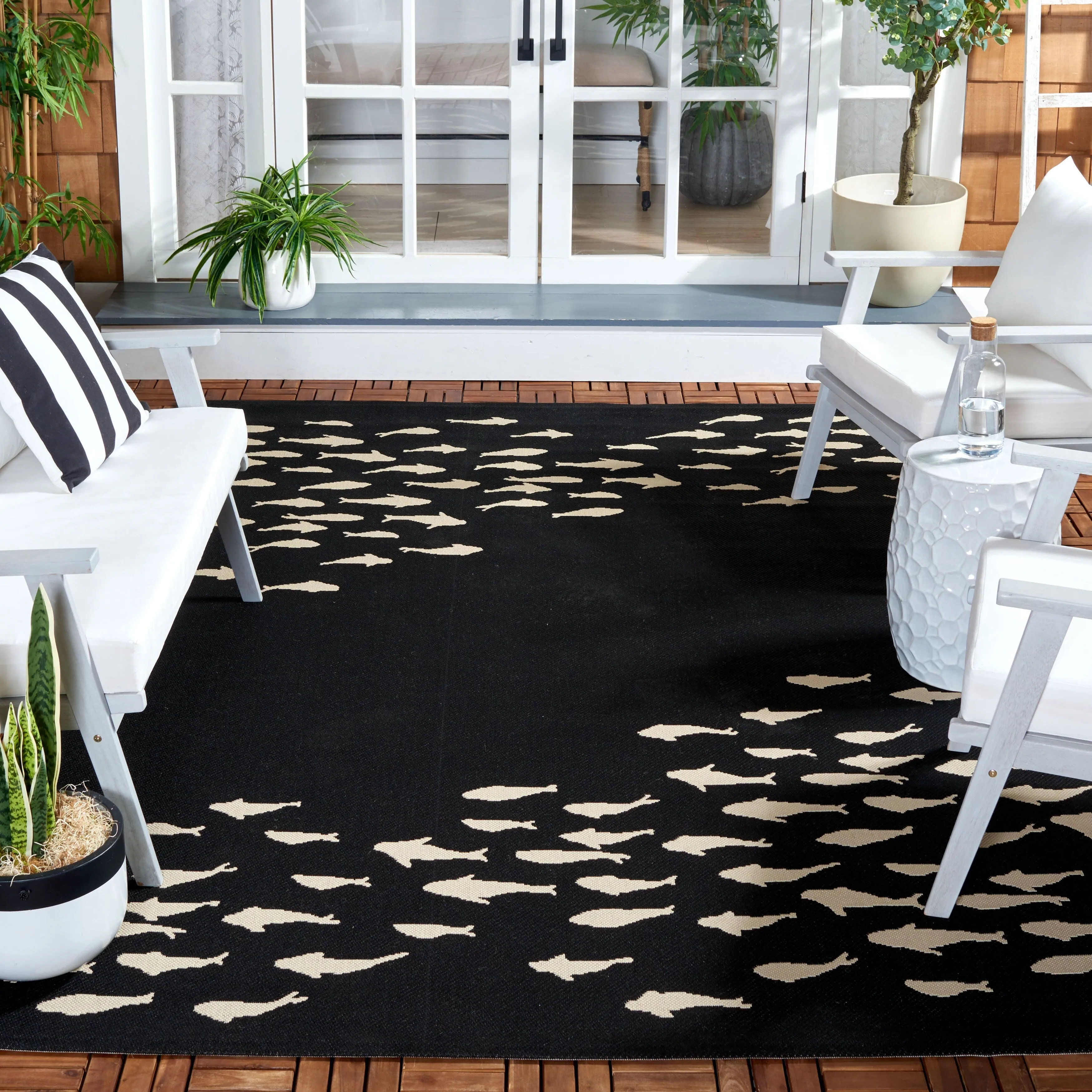 SAFAVIEH Courtyard Snaebjorg Transitional Rug