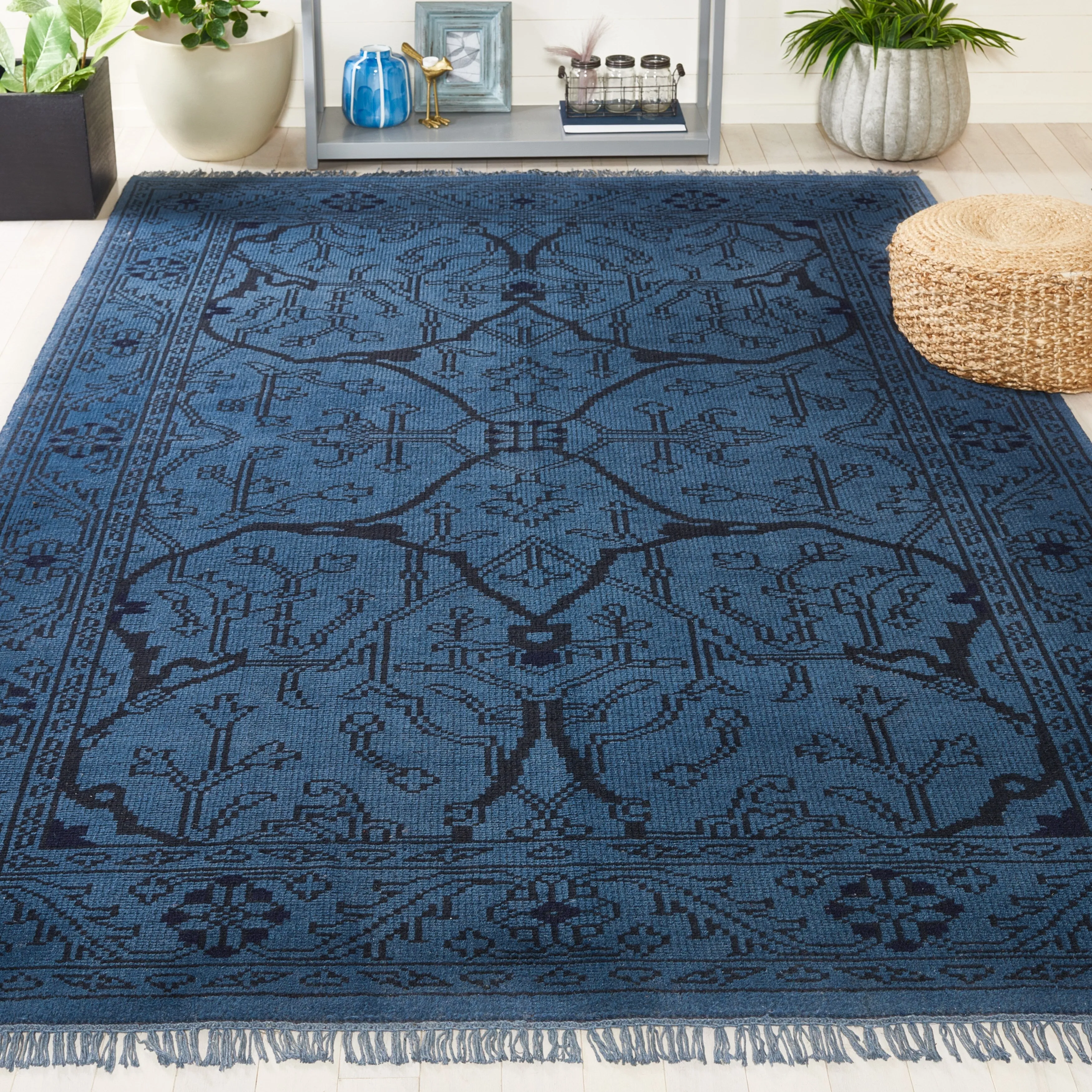 SAFAVIEH Couture Hand-Knotted Voula Market Raoufa Wool Rug