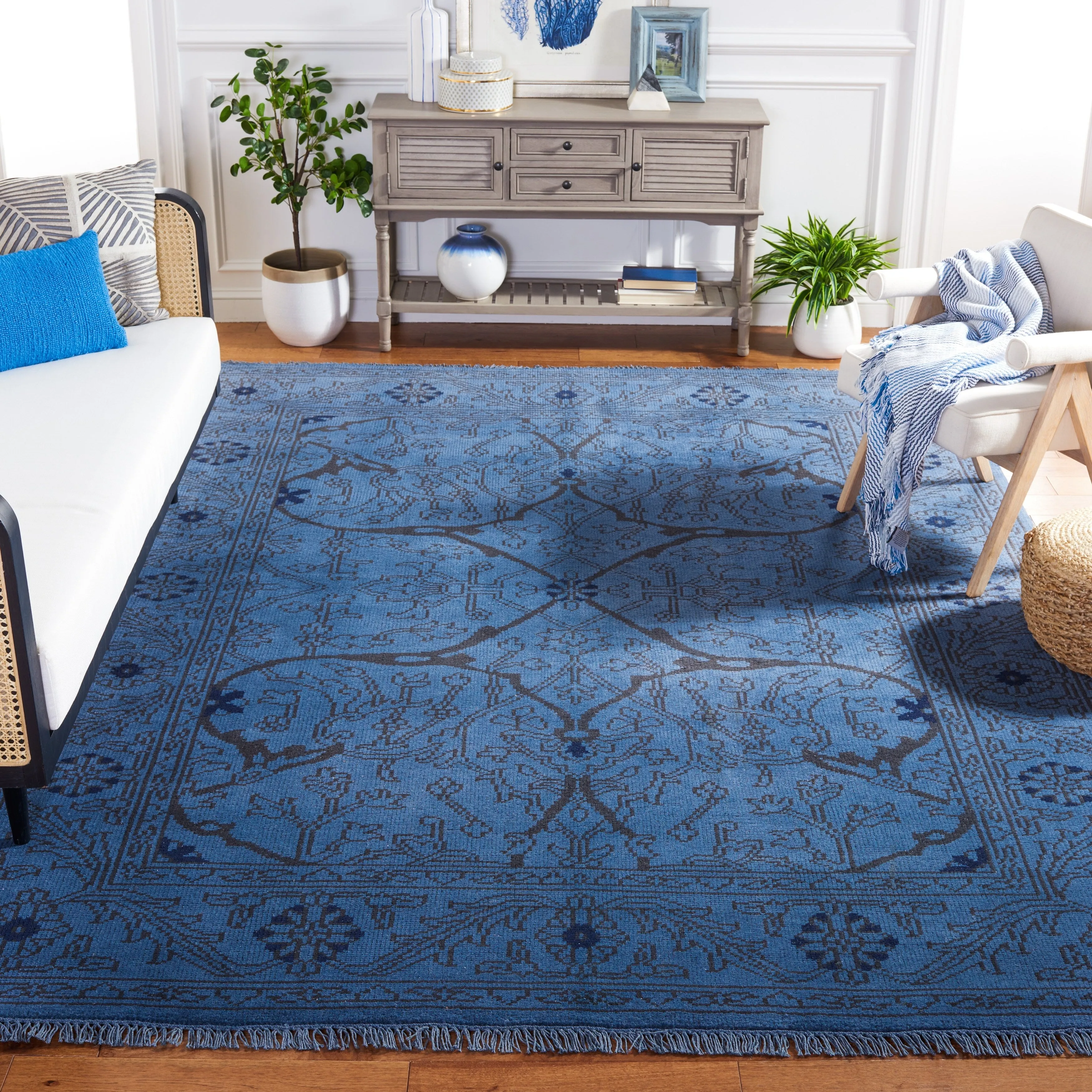 SAFAVIEH Couture Hand-Knotted Voula Market Raoufa Wool Rug