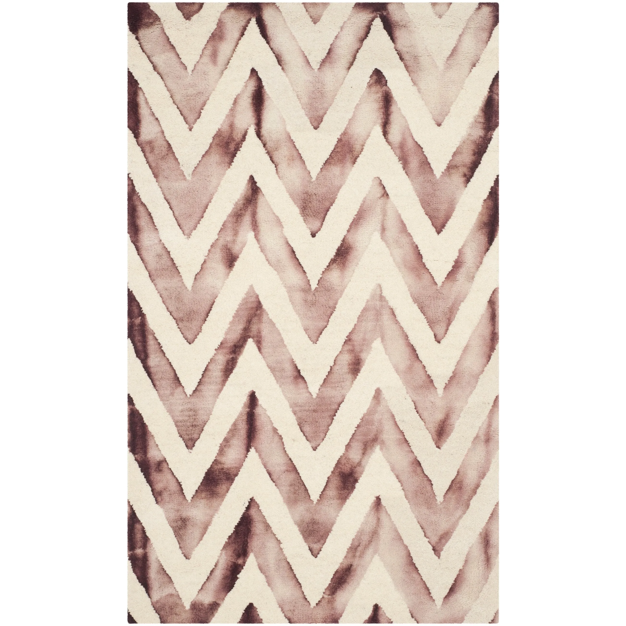SAFAVIEH Dip Dye Erkhild Hand-tufted Wool Chevron Area Rug