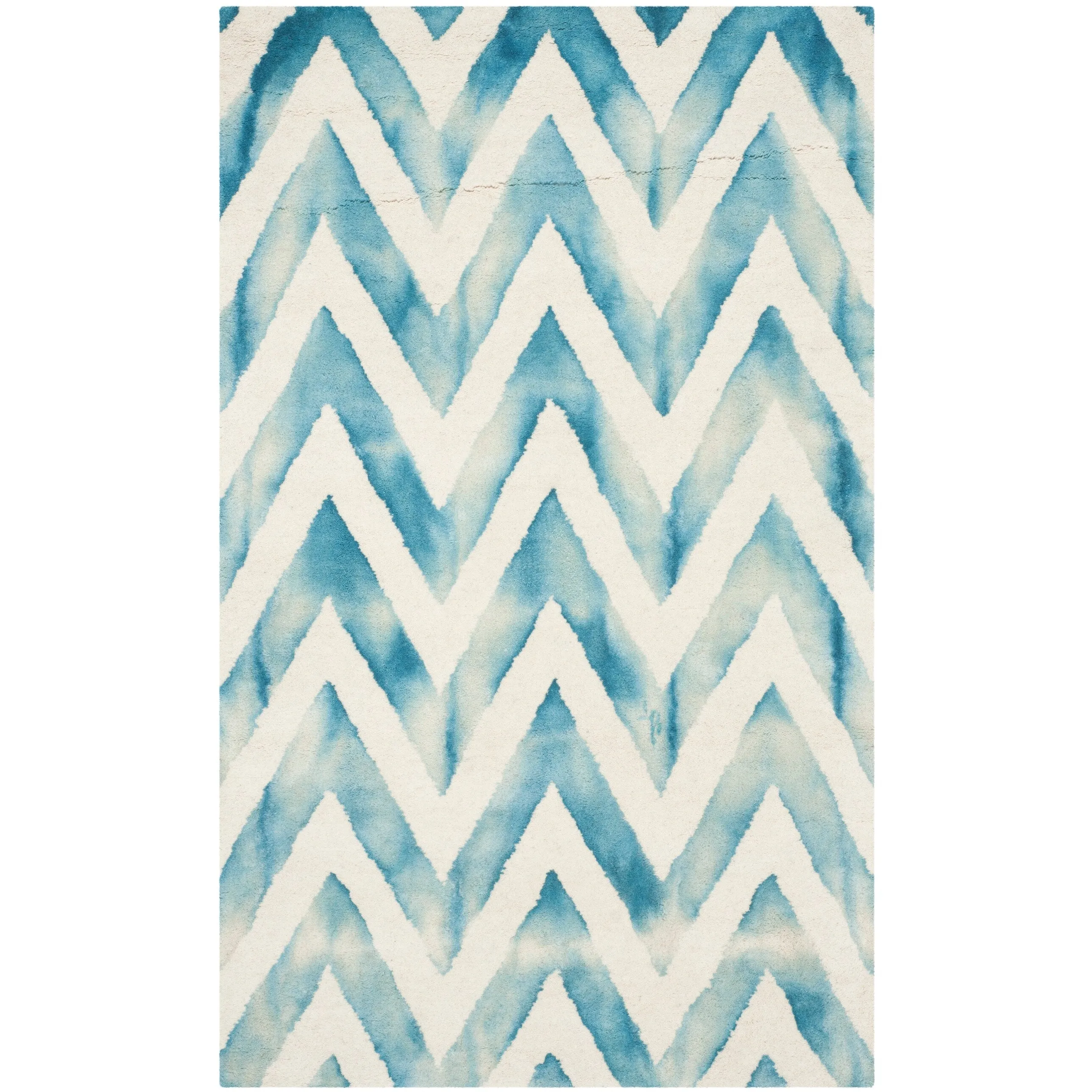 SAFAVIEH Dip Dye Erkhild Hand-tufted Wool Chevron Area Rug