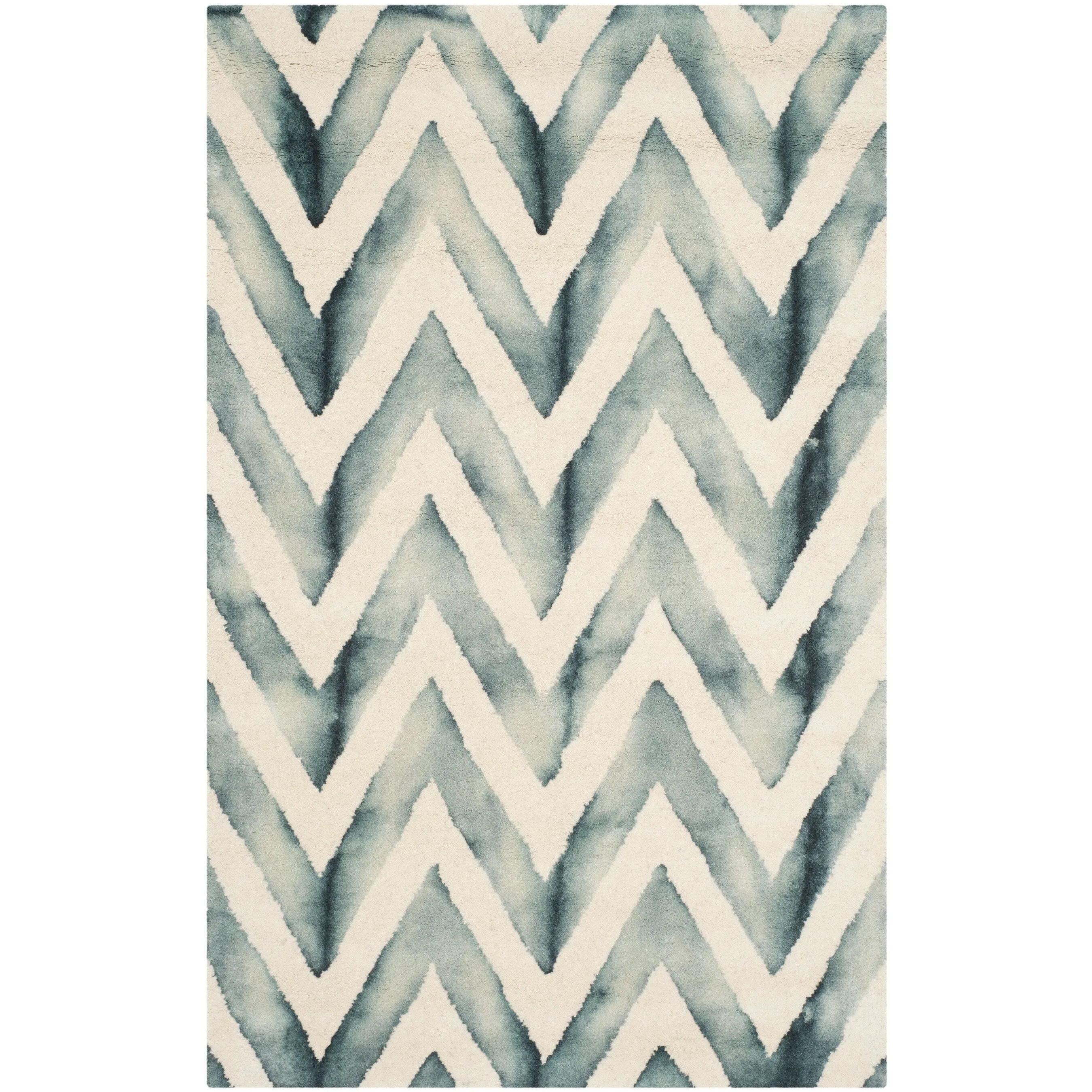 SAFAVIEH Dip Dye Erkhild Hand-tufted Wool Chevron Area Rug