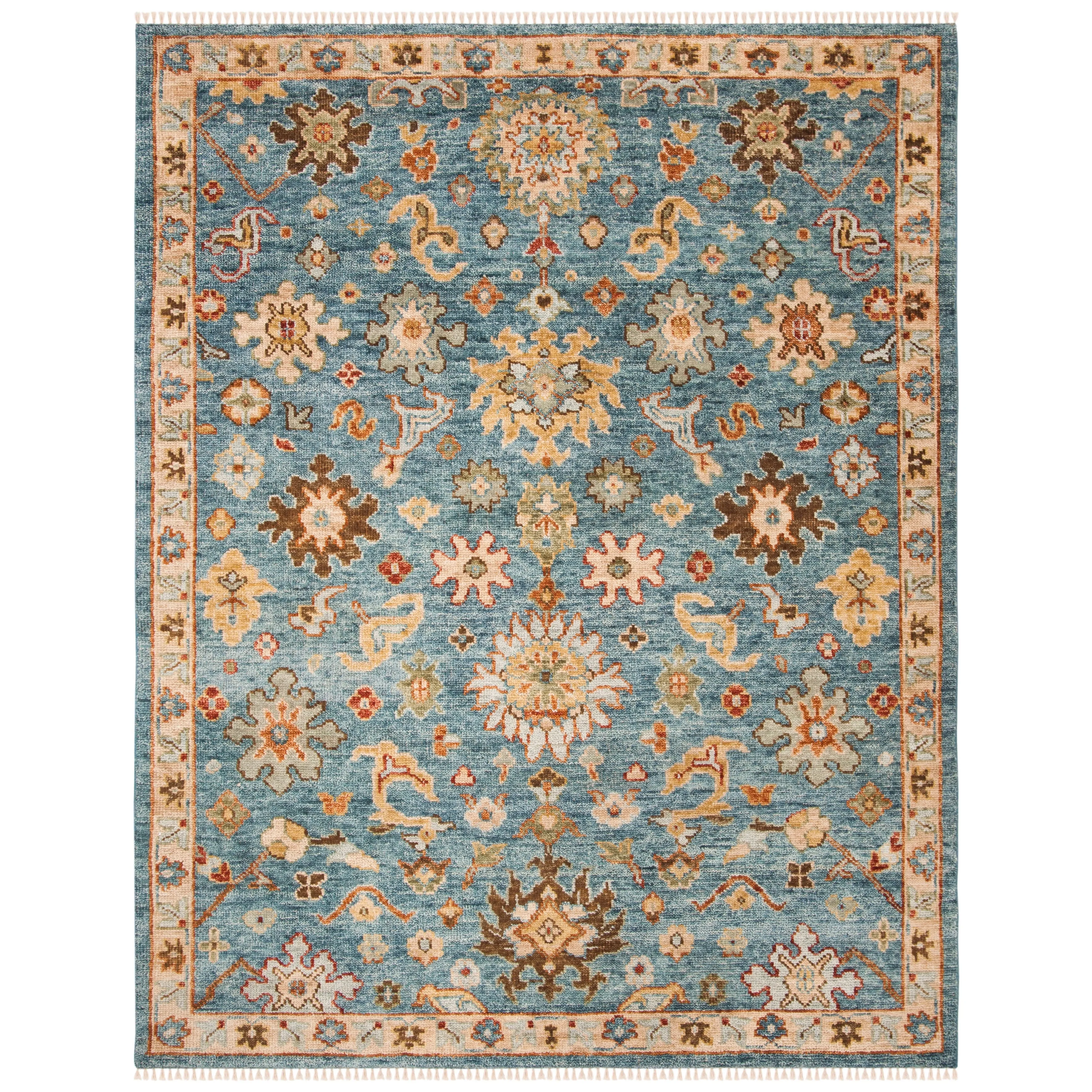 SAFAVIEH Hand-Knotted Samarkand Leeni Traditional Wool Rug