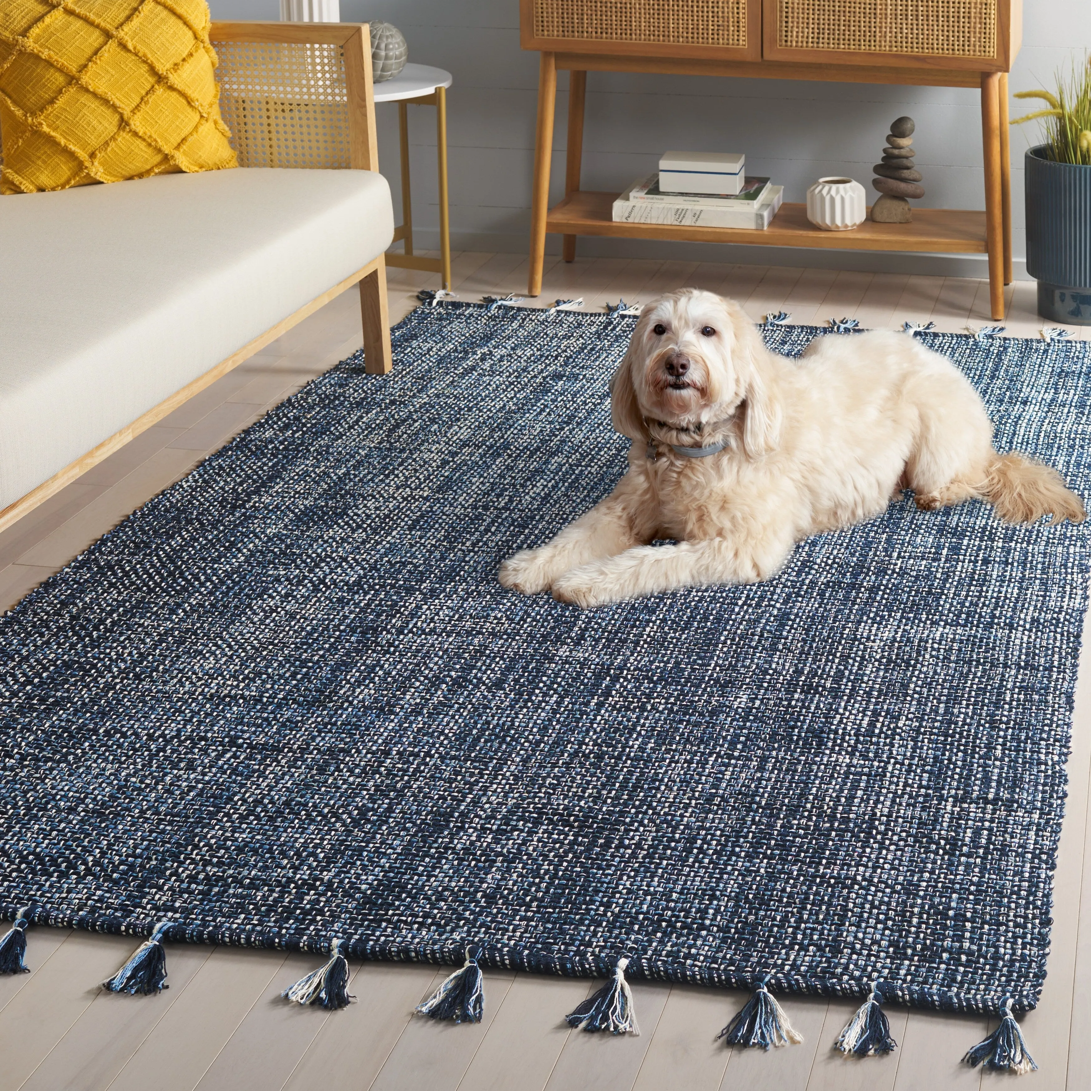 SAFAVIEH Hand-Woven Montauk Neacsa Casual Cotton Rug