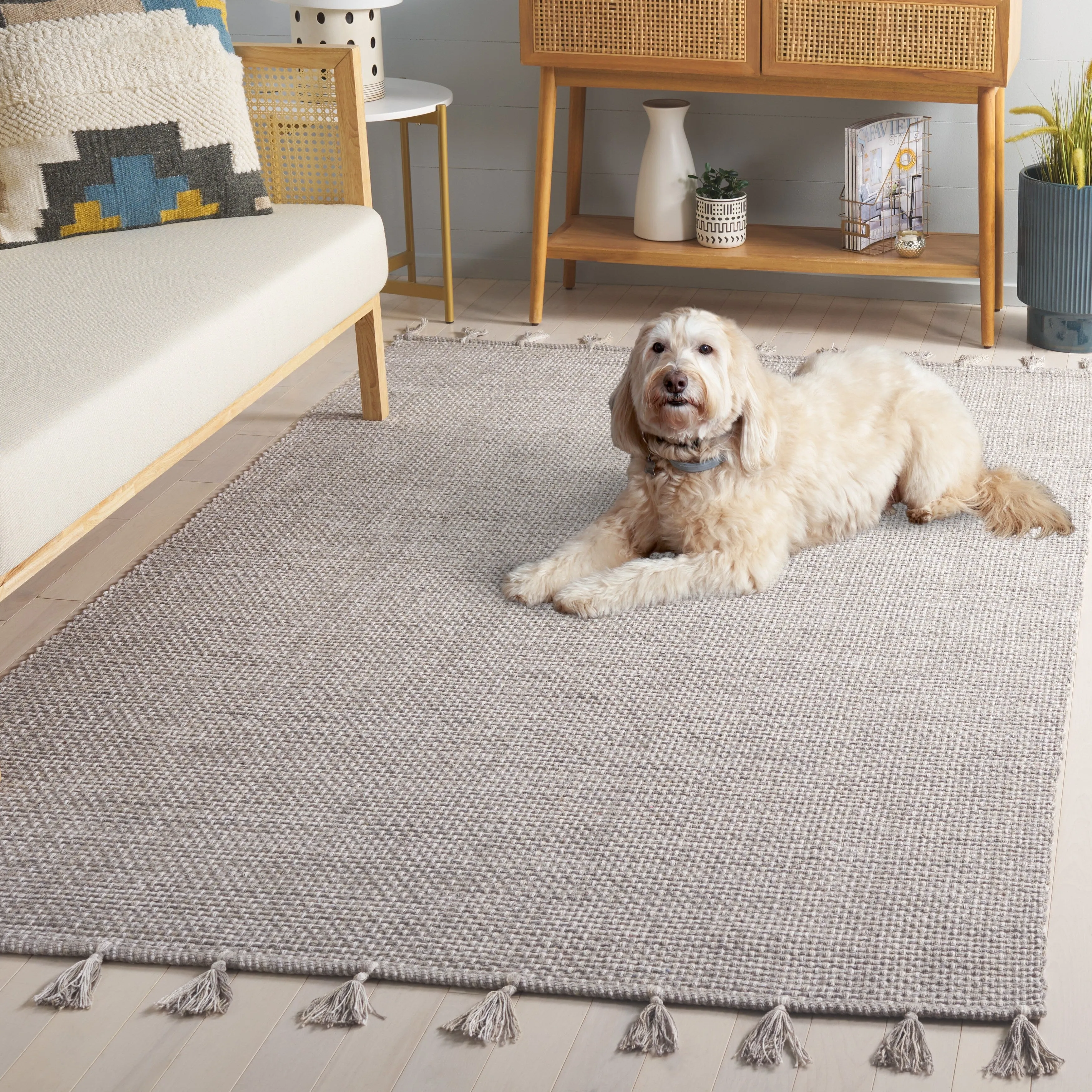 SAFAVIEH Hand-Woven Montauk Neacsa Casual Cotton Rug