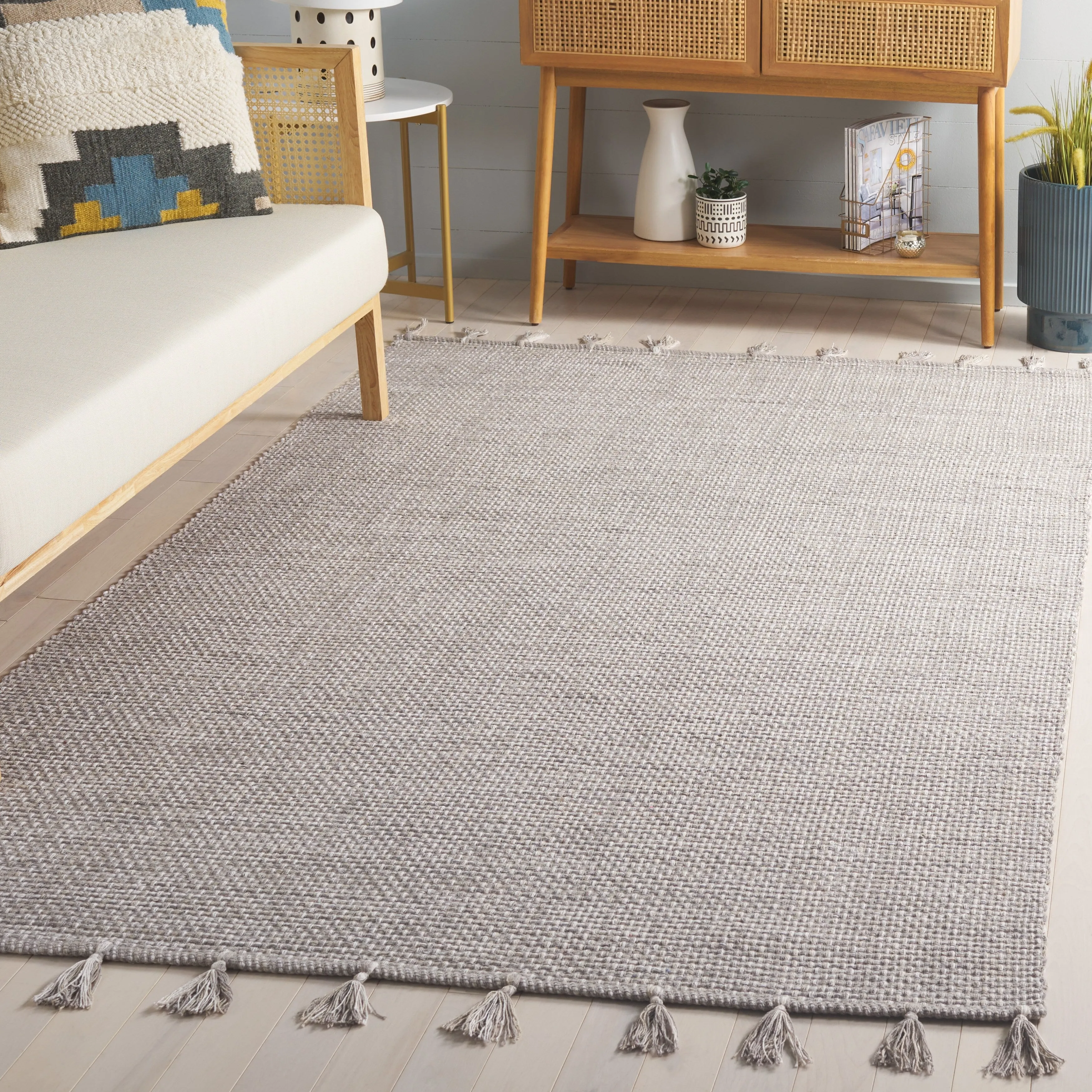 SAFAVIEH Hand-Woven Montauk Neacsa Casual Cotton Rug