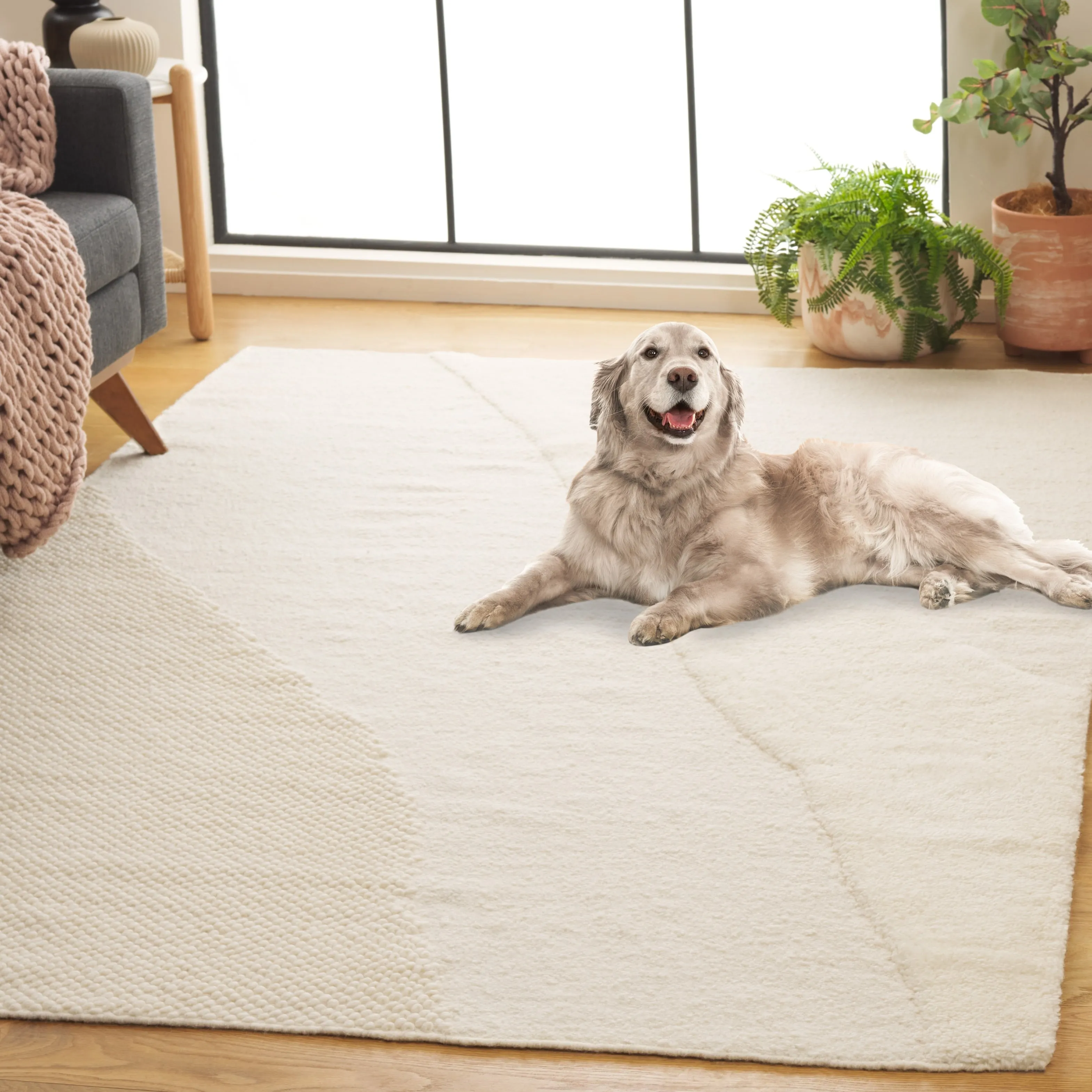 SAFAVIEH Hand-Woven Vermont Johnna Transitional Wool Rug