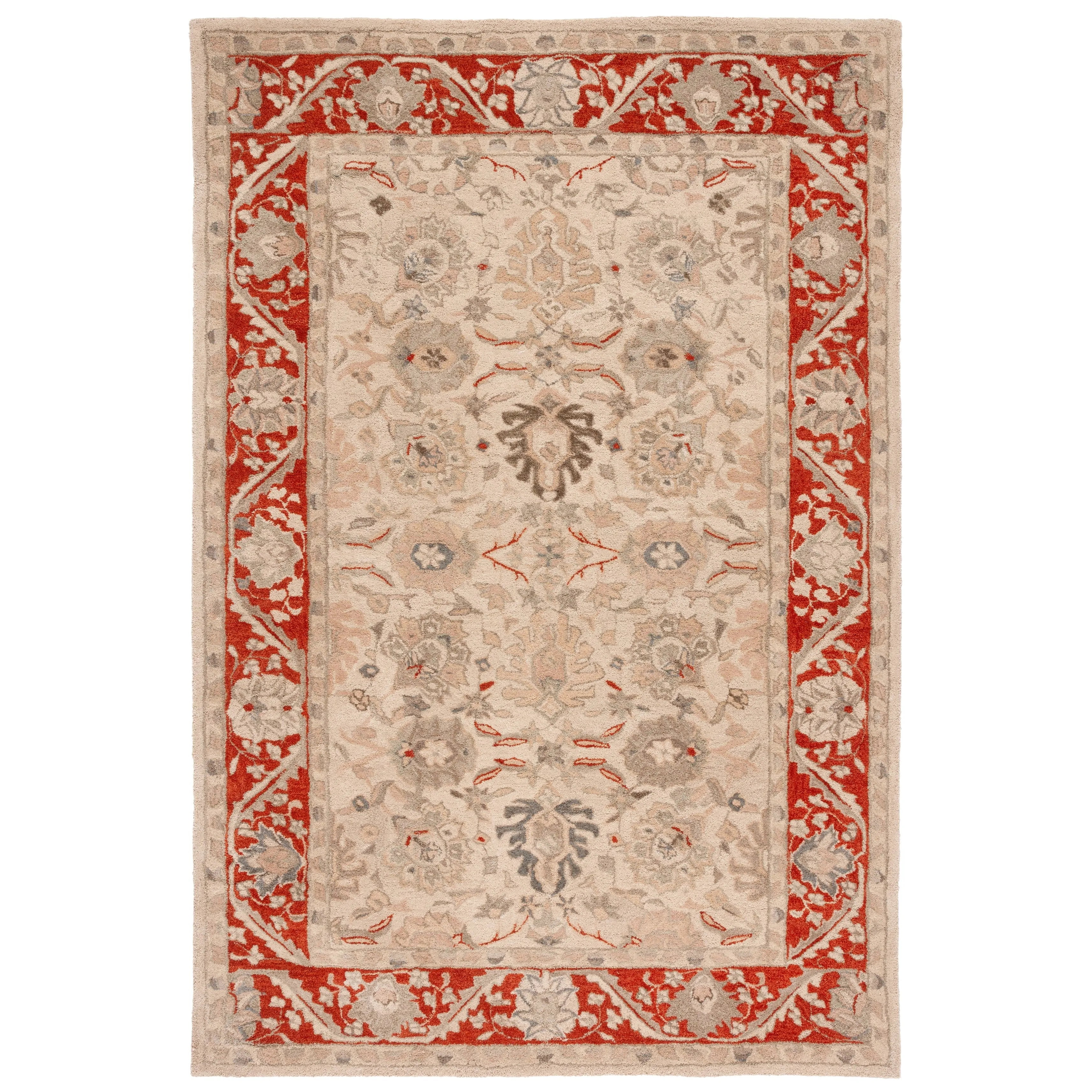 SAFAVIEH Handmade Anatolia Dimitria Traditional Oriental Hand-spun Wool Rug