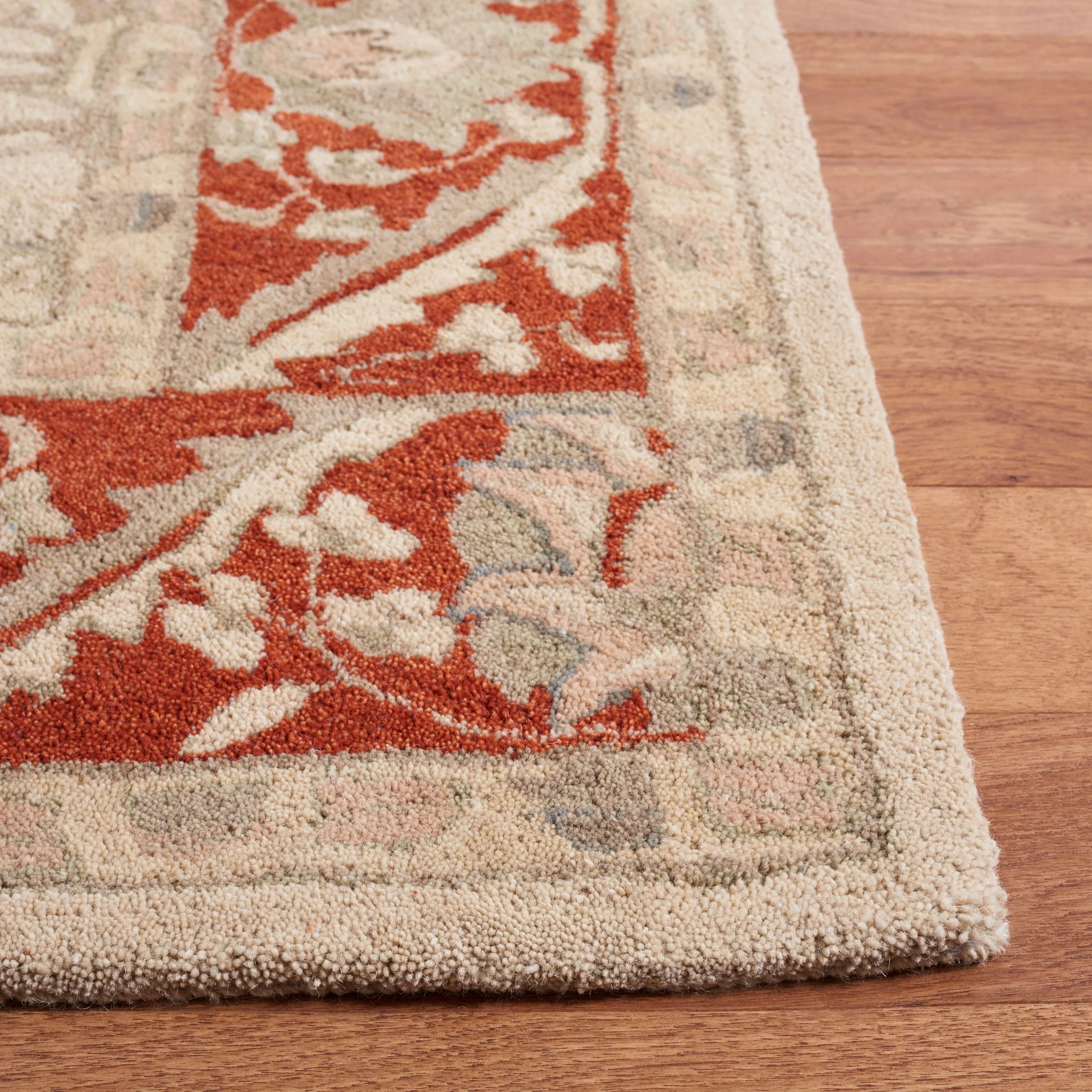 SAFAVIEH Handmade Anatolia Dimitria Traditional Oriental Hand-spun Wool Rug