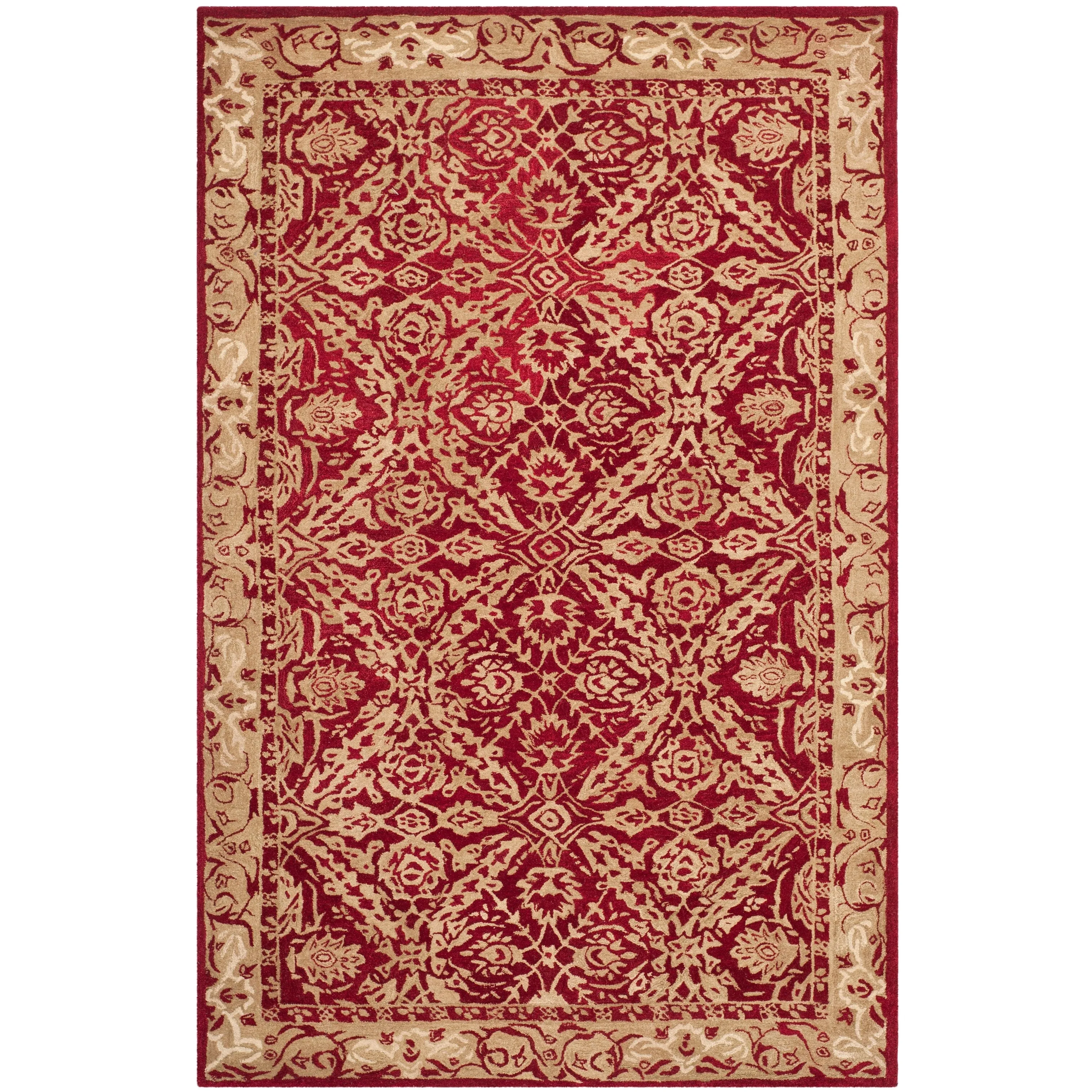 SAFAVIEH Handmade Anatolia Doro Traditional Oriental Hand-spun Wool Rug