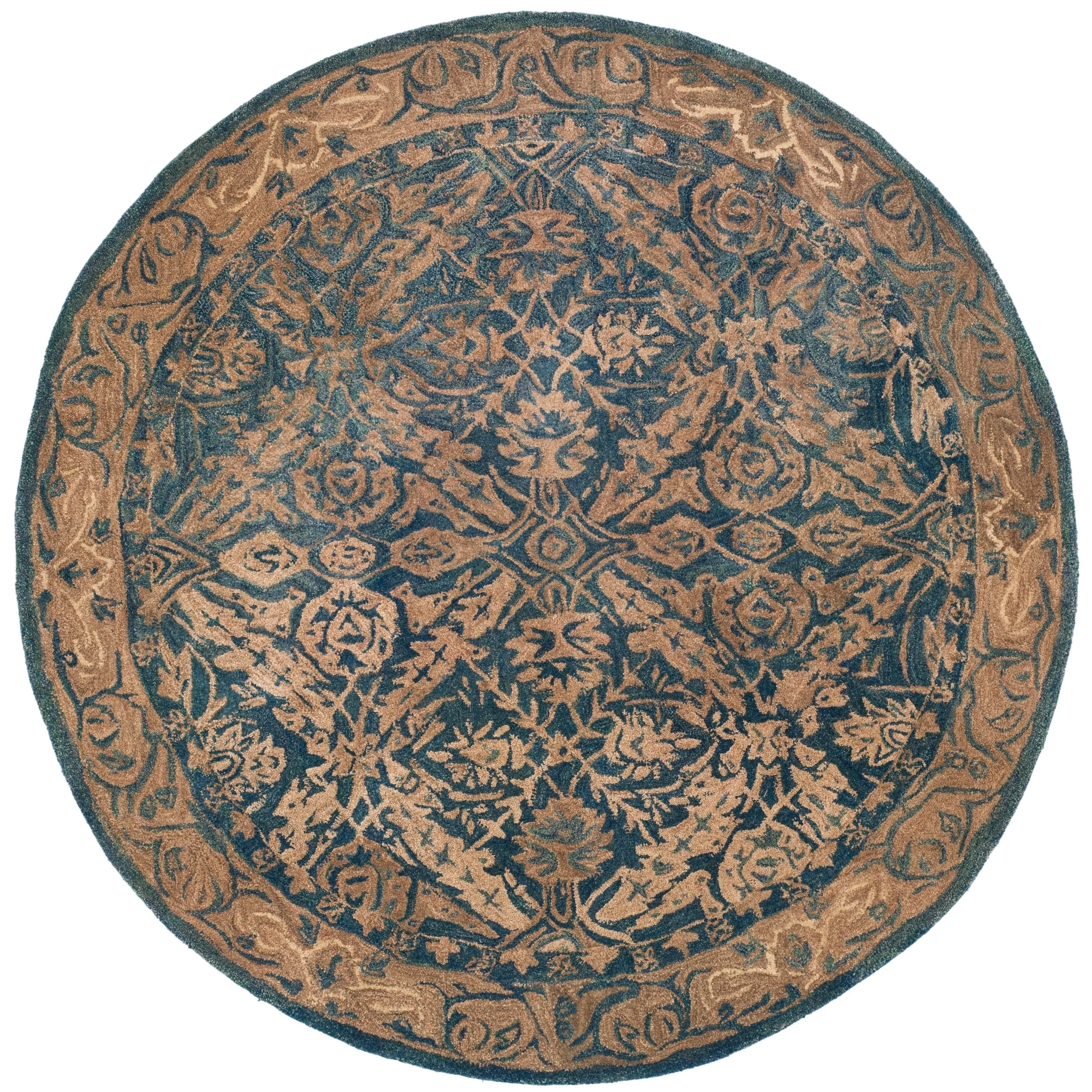 SAFAVIEH Handmade Anatolia Doro Traditional Oriental Hand-spun Wool Rug