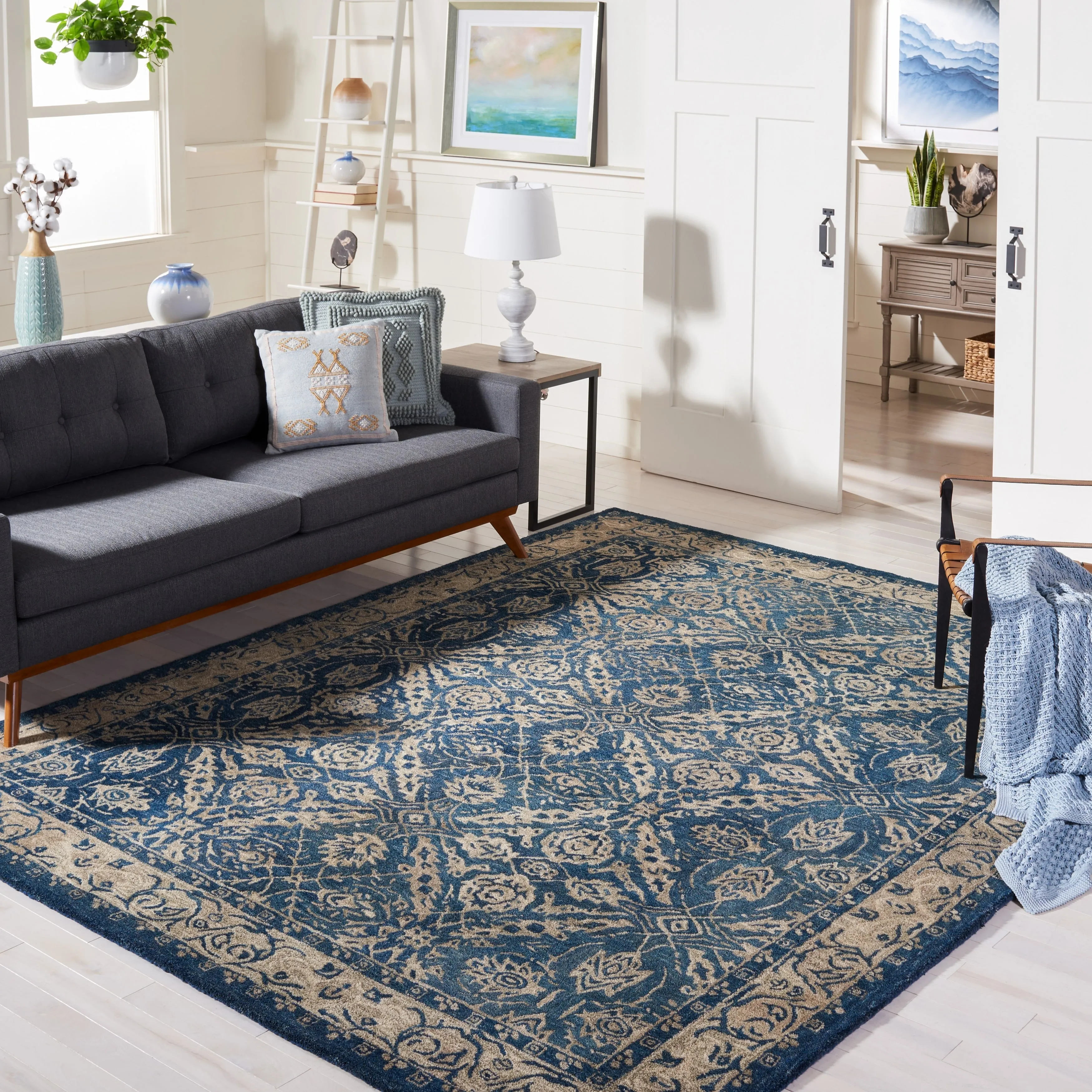 SAFAVIEH Handmade Anatolia Doro Traditional Oriental Hand-spun Wool Rug