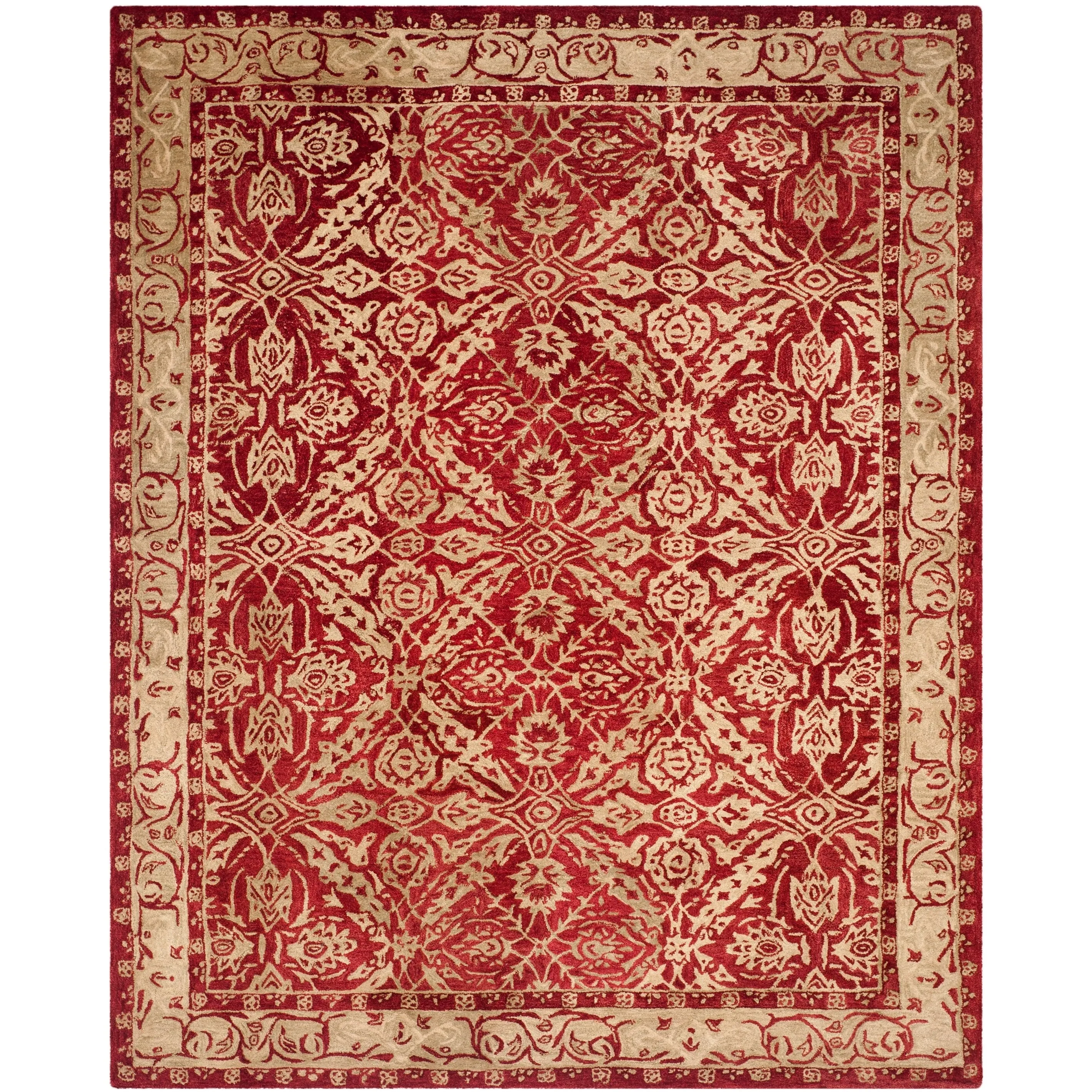 SAFAVIEH Handmade Anatolia Doro Traditional Oriental Hand-spun Wool Rug