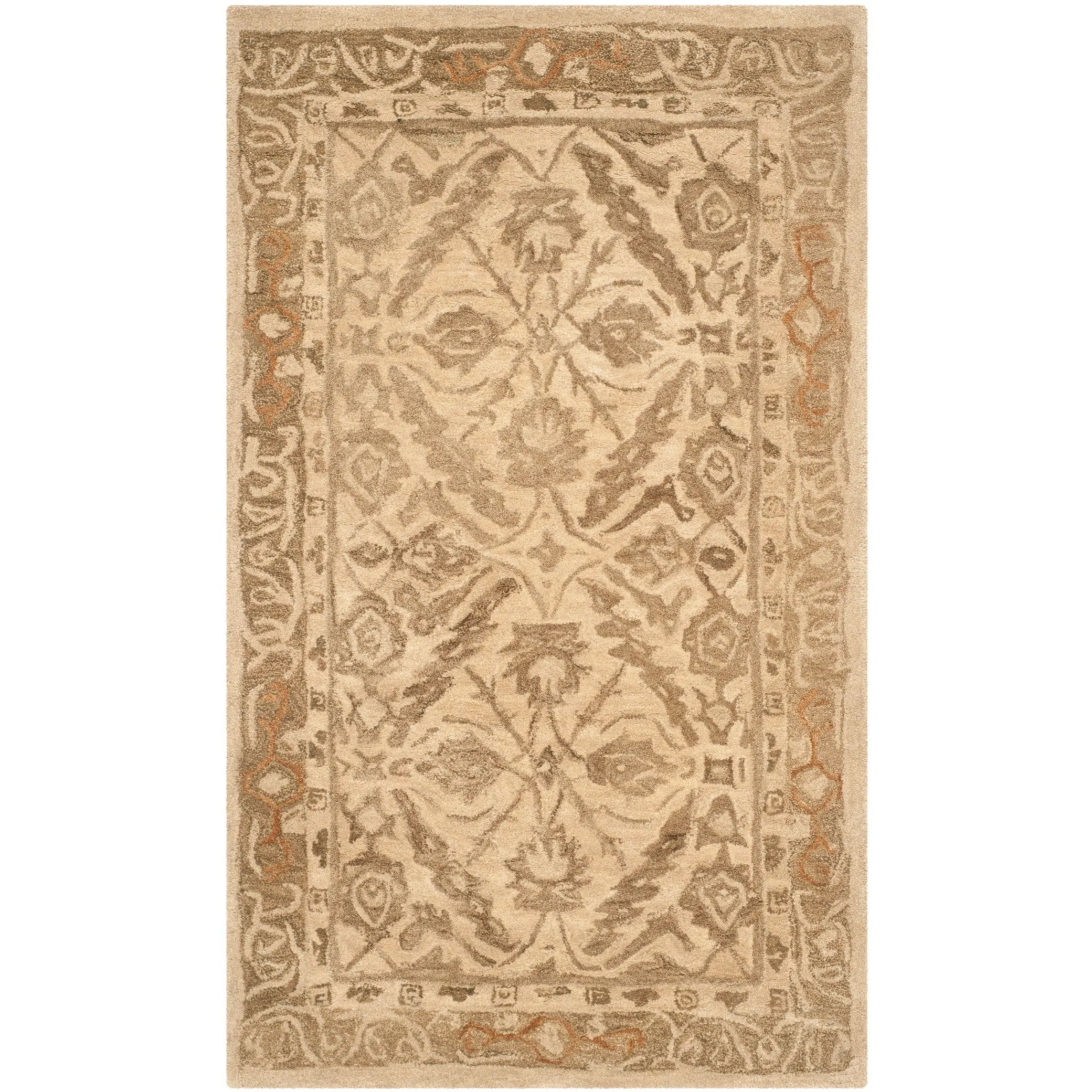 SAFAVIEH Handmade Anatolia Doro Traditional Oriental Hand-spun Wool Rug