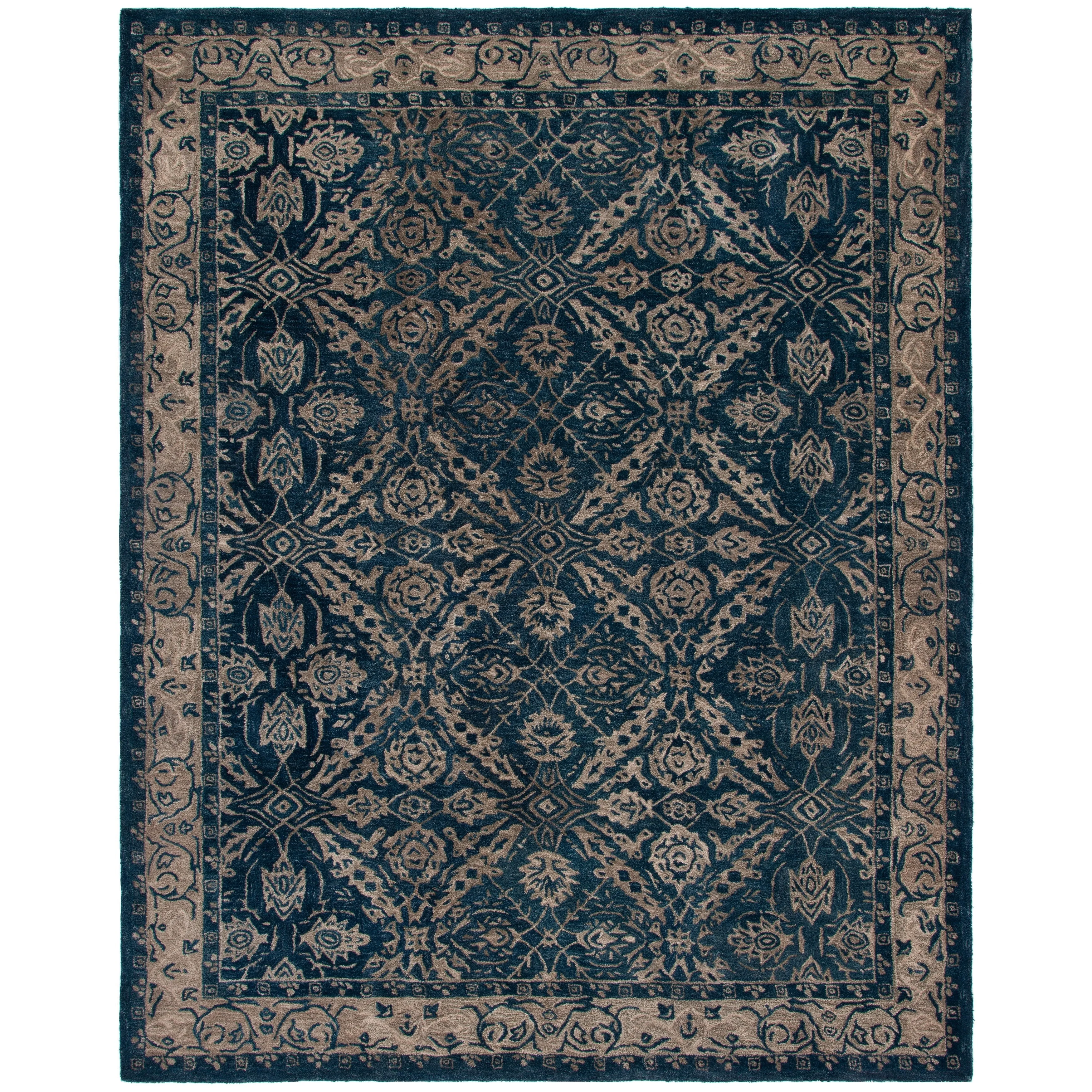 SAFAVIEH Handmade Anatolia Doro Traditional Oriental Hand-spun Wool Rug