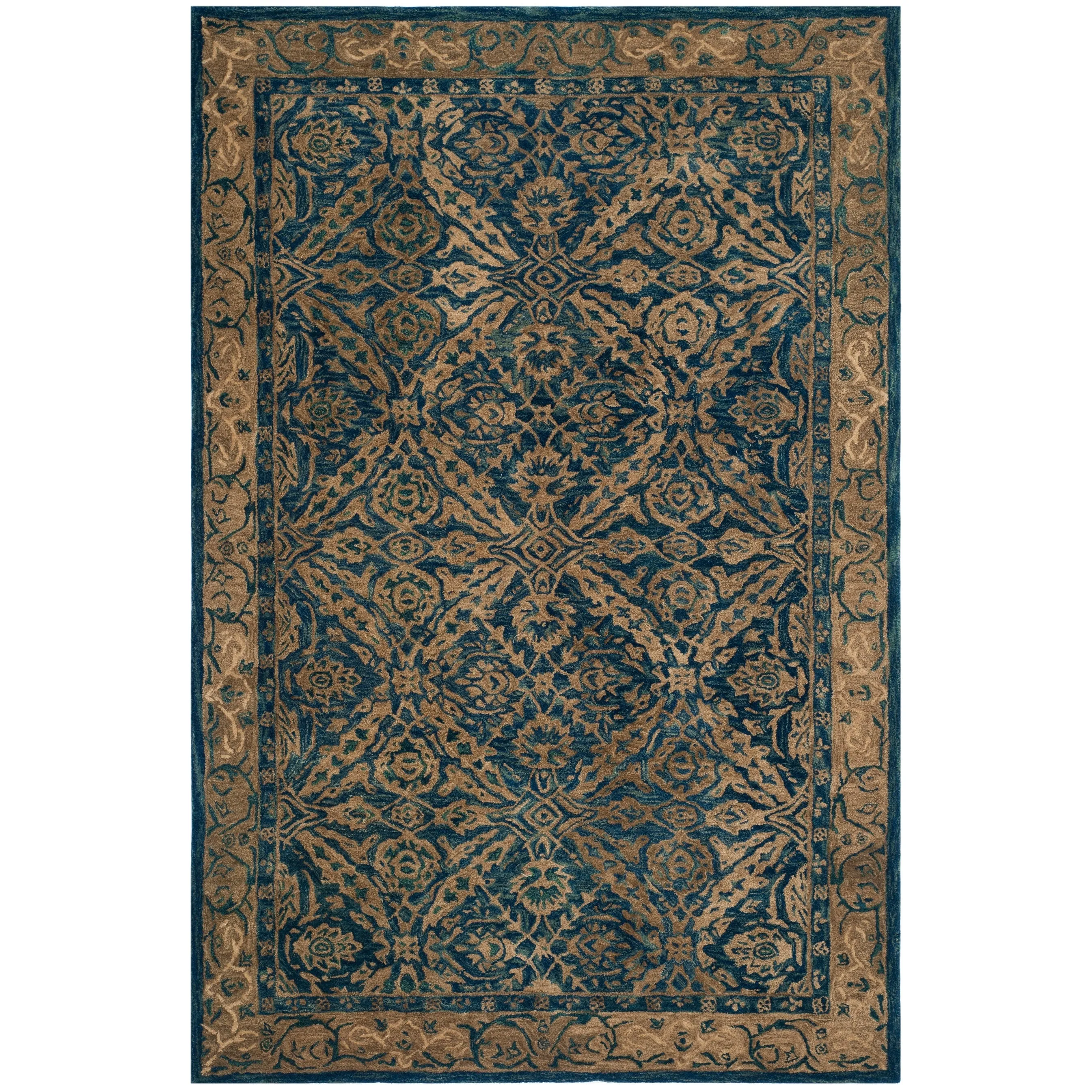 SAFAVIEH Handmade Anatolia Doro Traditional Oriental Hand-spun Wool Rug